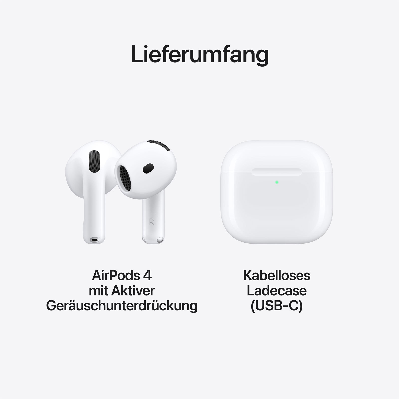 Apple AirPods 4 mit Aktiver Geräuschunterdrückung