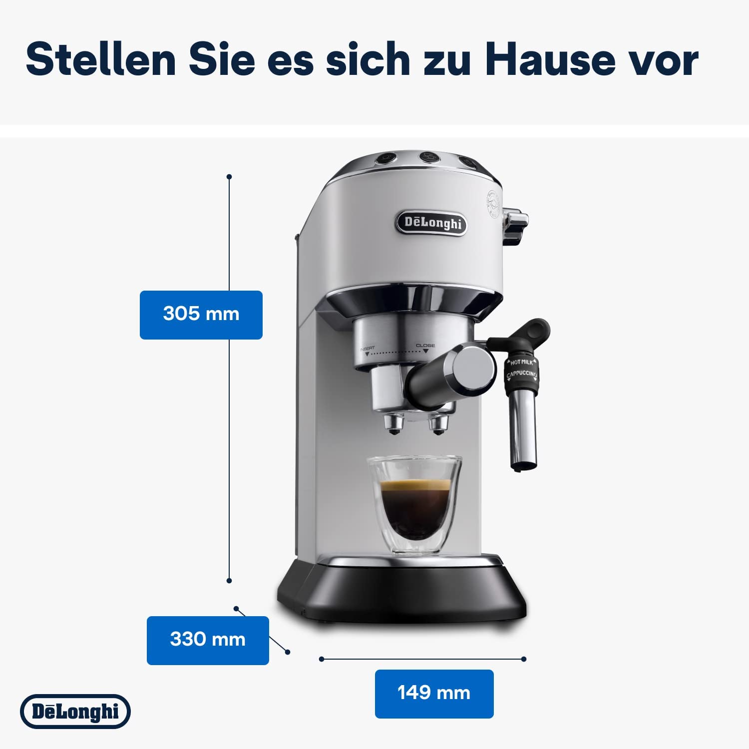 De'Longhi Dedica Style EC 685 Espresso Siebträgermaschine