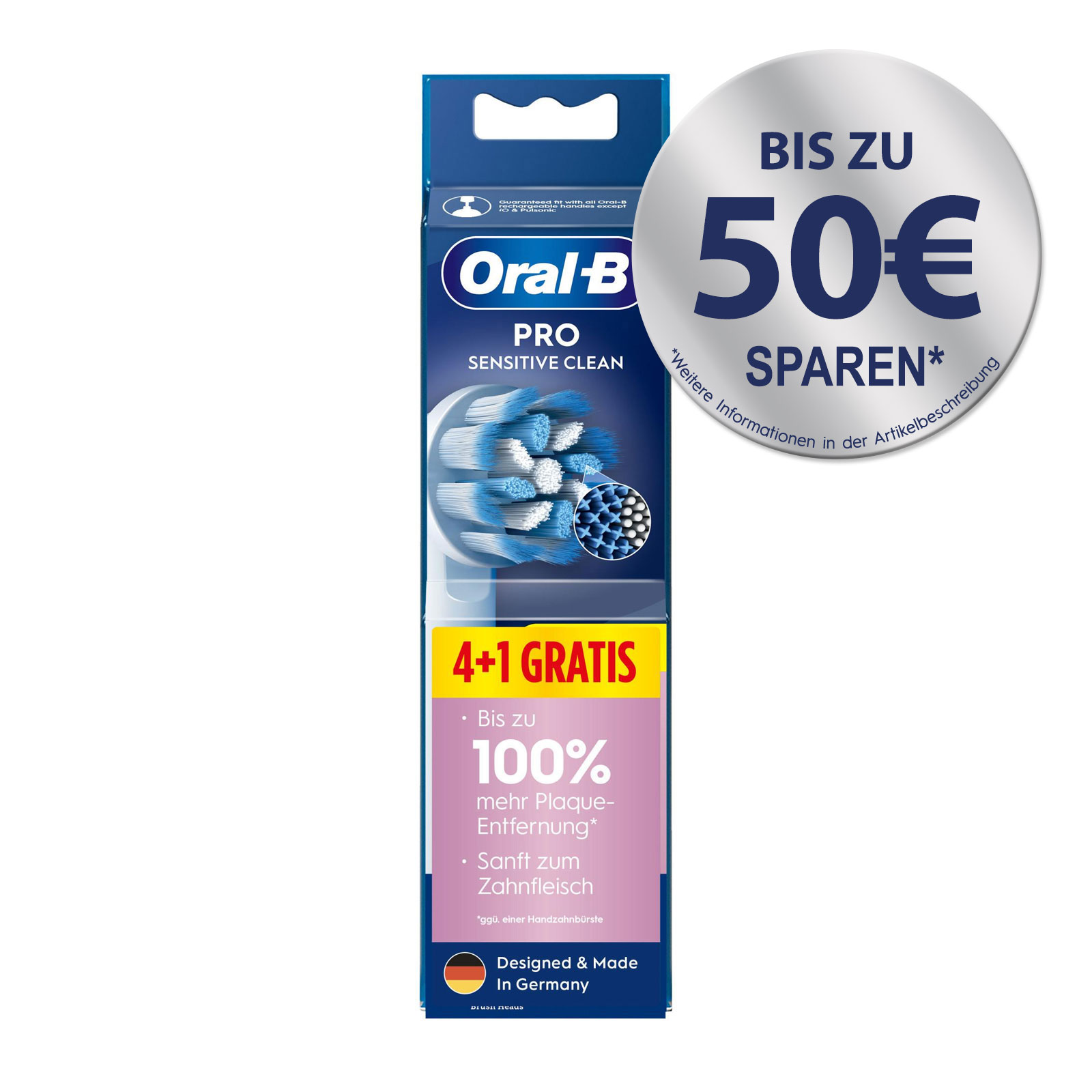 Oral-B Pro Sensitive Clean Aufsteckbürsten 4+1 Gratis