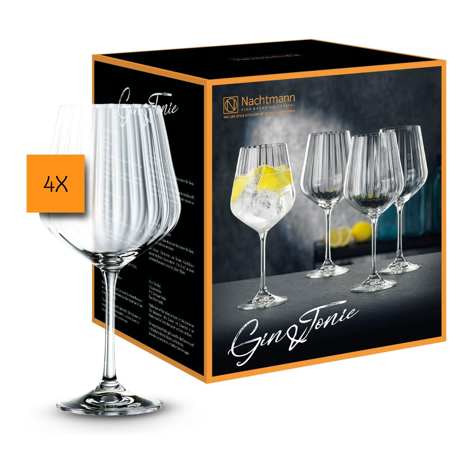 Spiegelau Gift Set Gin & Tonic Glas 4 tlg.