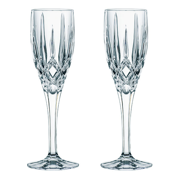 Nachtmann Noblesse Sektflöte Kristall Glas Set 2tlg