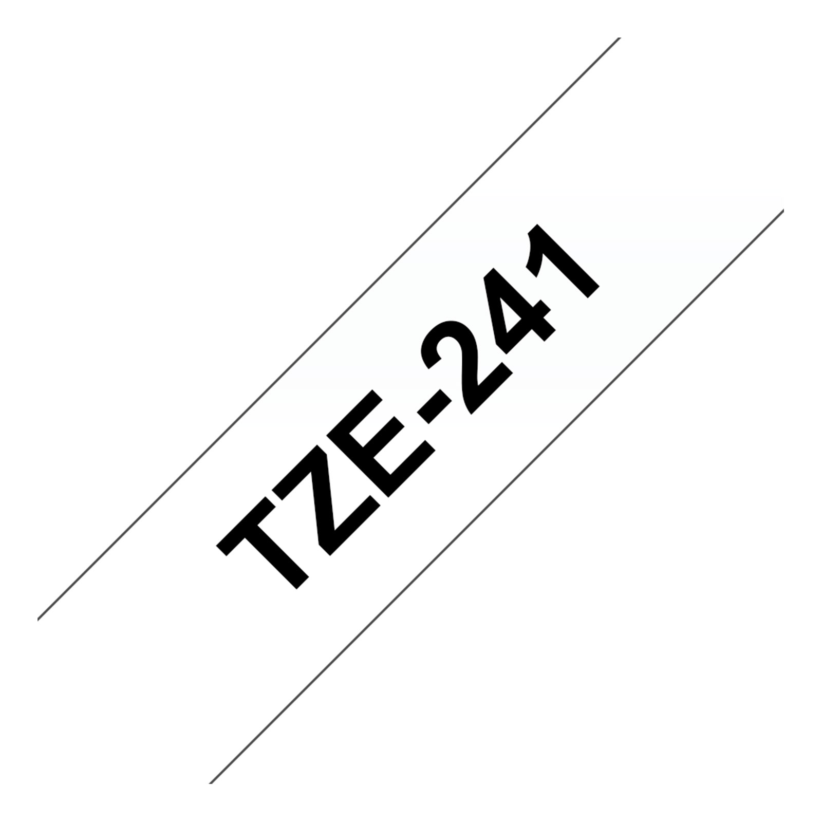 Brother TZe-241 18 mm schwarz auf weiß Schriftband