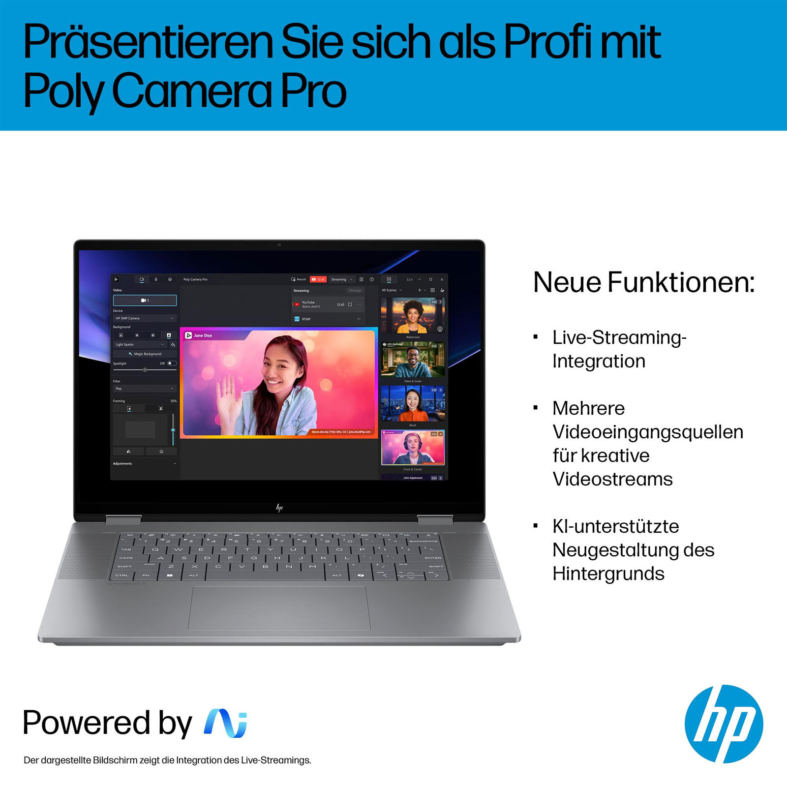 HP OmniBook X FlipNGAI 16-ar0653ng, 16 Zoll, Touch, 2K, IPS, AMD Ryzen AI 5 340, 16 GB, 1 TB M.2 SSD (Meteorsilber)