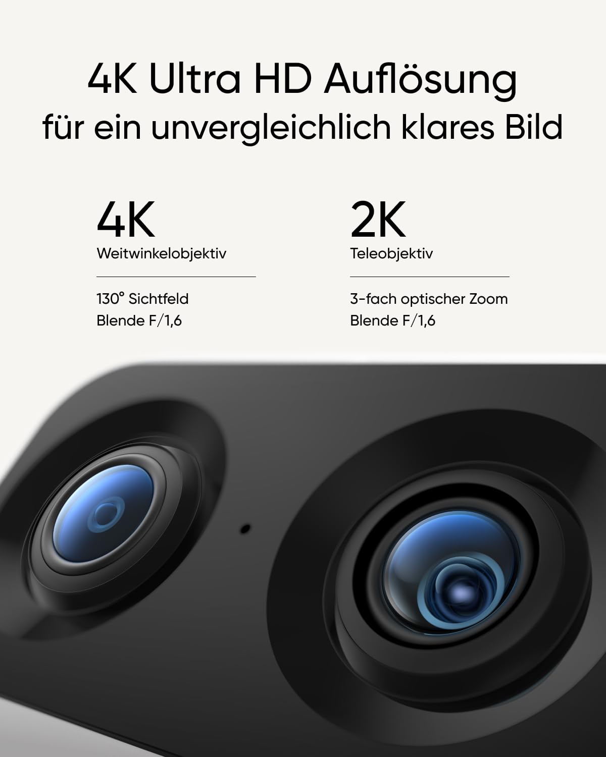 eufy Security Indoor Cam S350, Dual Kameras, 4K, Überwachungskamera innen