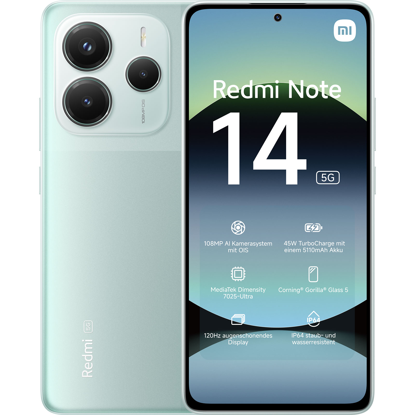 Xiaomi Redmi Note 14 Smartphone Coral Green