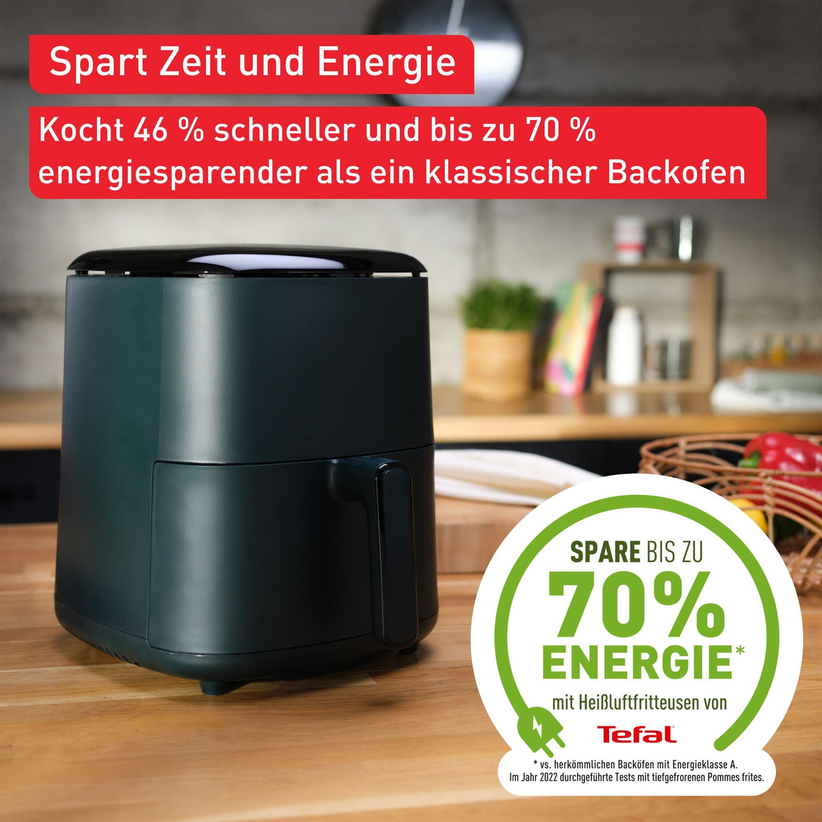 TEFAL EY2453 Easy Fry Max 5L Digital Heißluftfritteuse (5 l Fassungsvermögen, 1.500 W Leistung, 10 automatische Garprogramme, Display)
