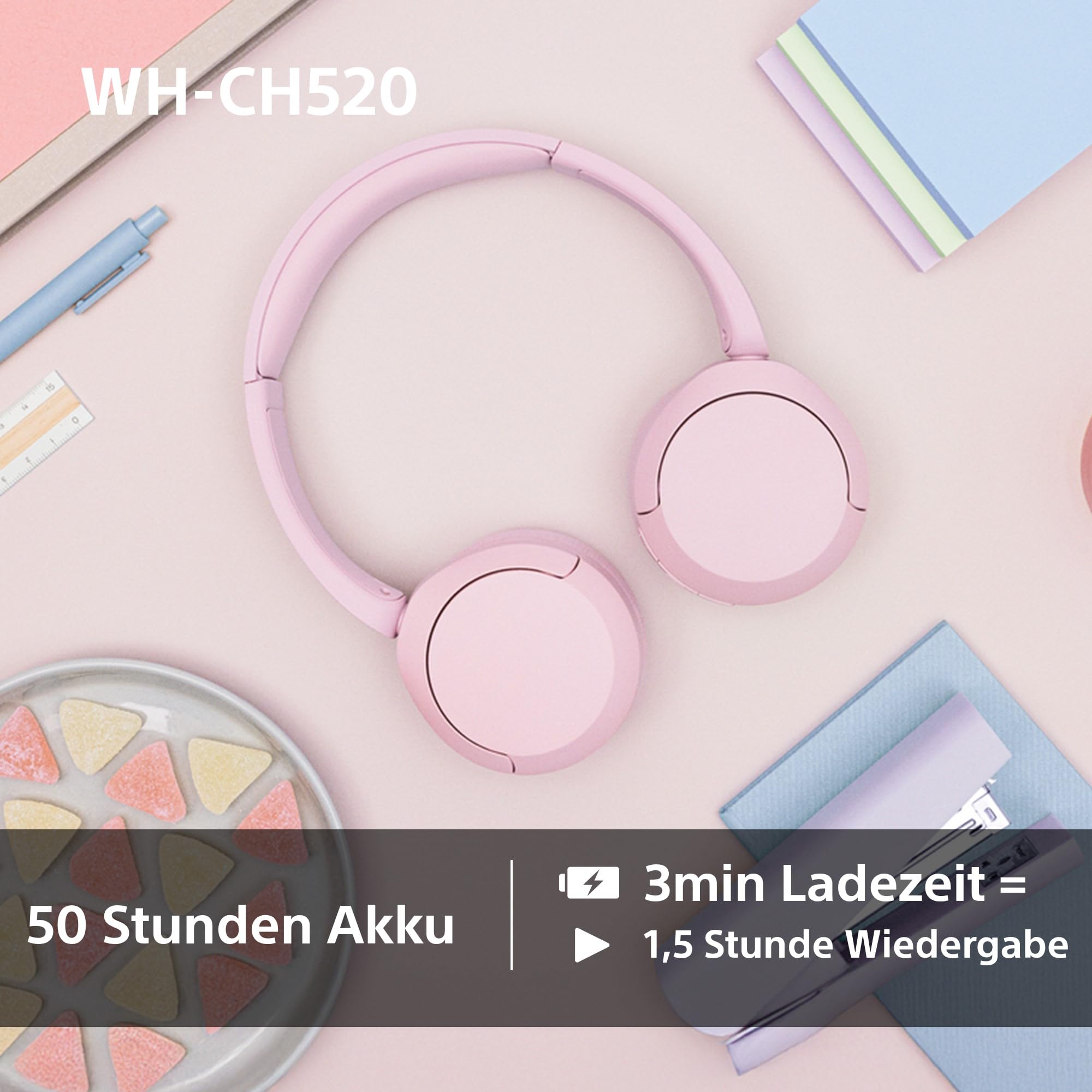 Sony WH-CH520 Kabelloser Bluetooth On Ear Kopfhörer
