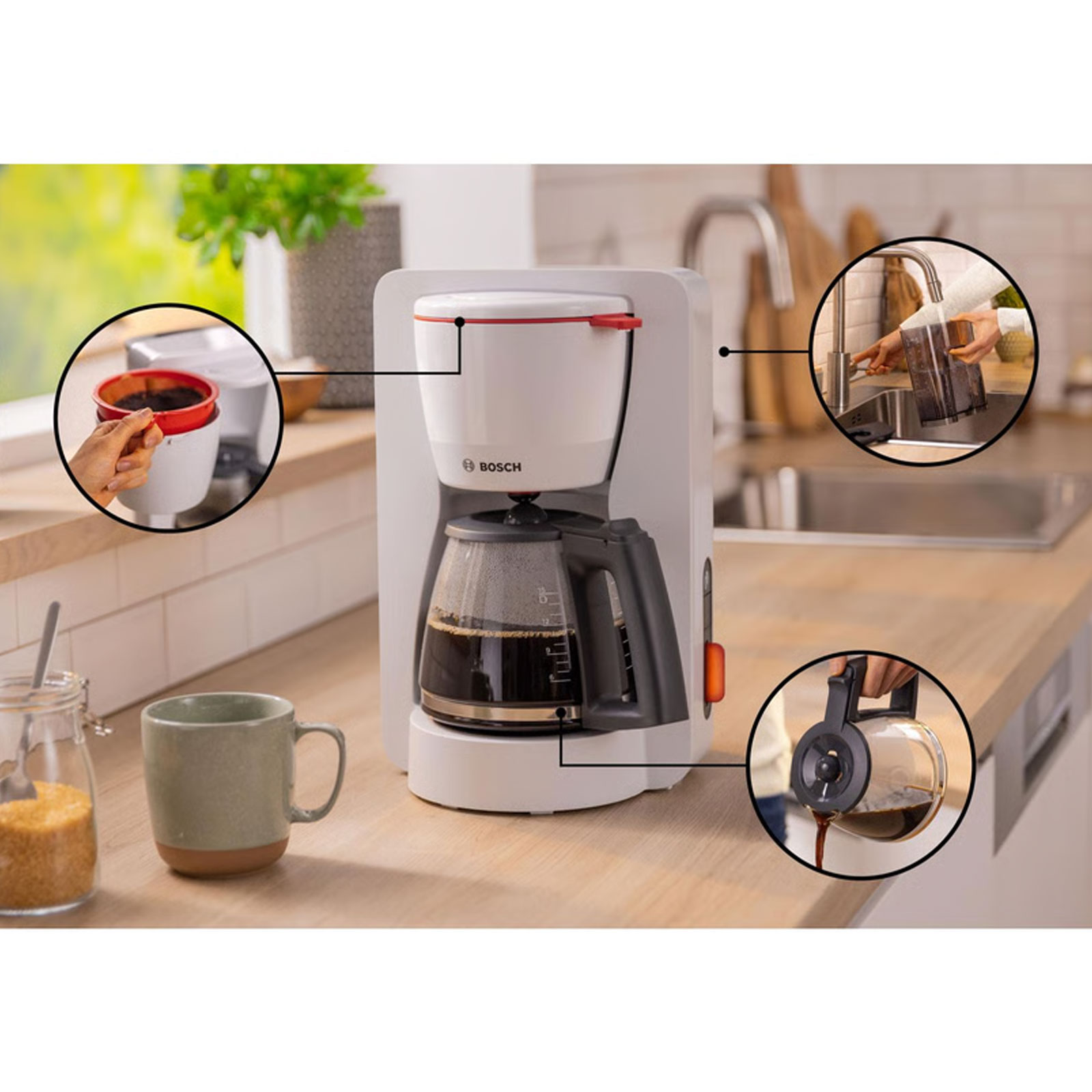 Bosch TKA3M134 MyMoment Kaffeemaschine rot