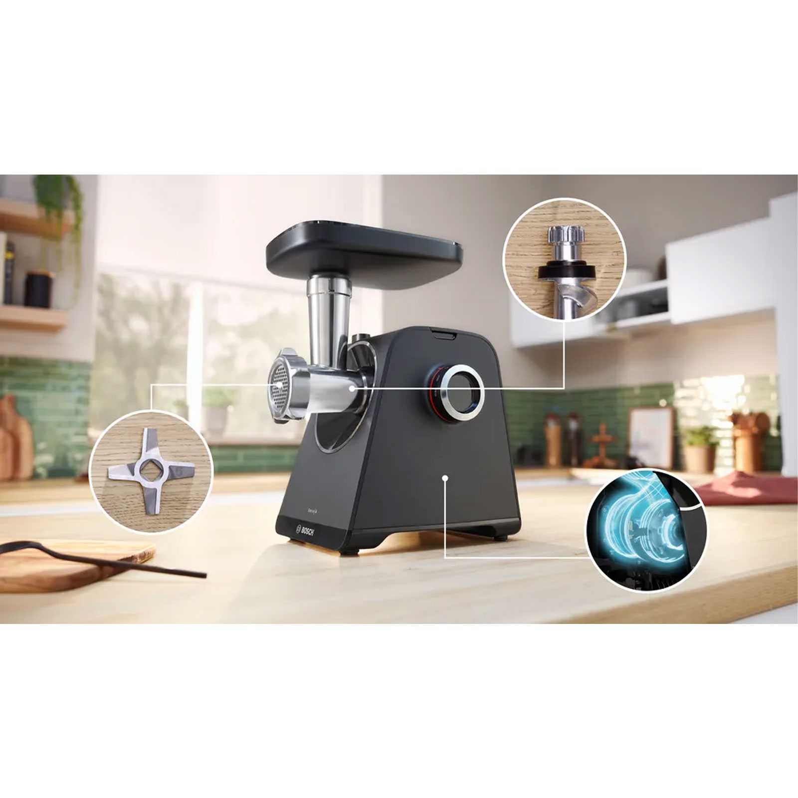Bosch Serie 4 MFWS450B Fleischwolf 500 W Schwarz
