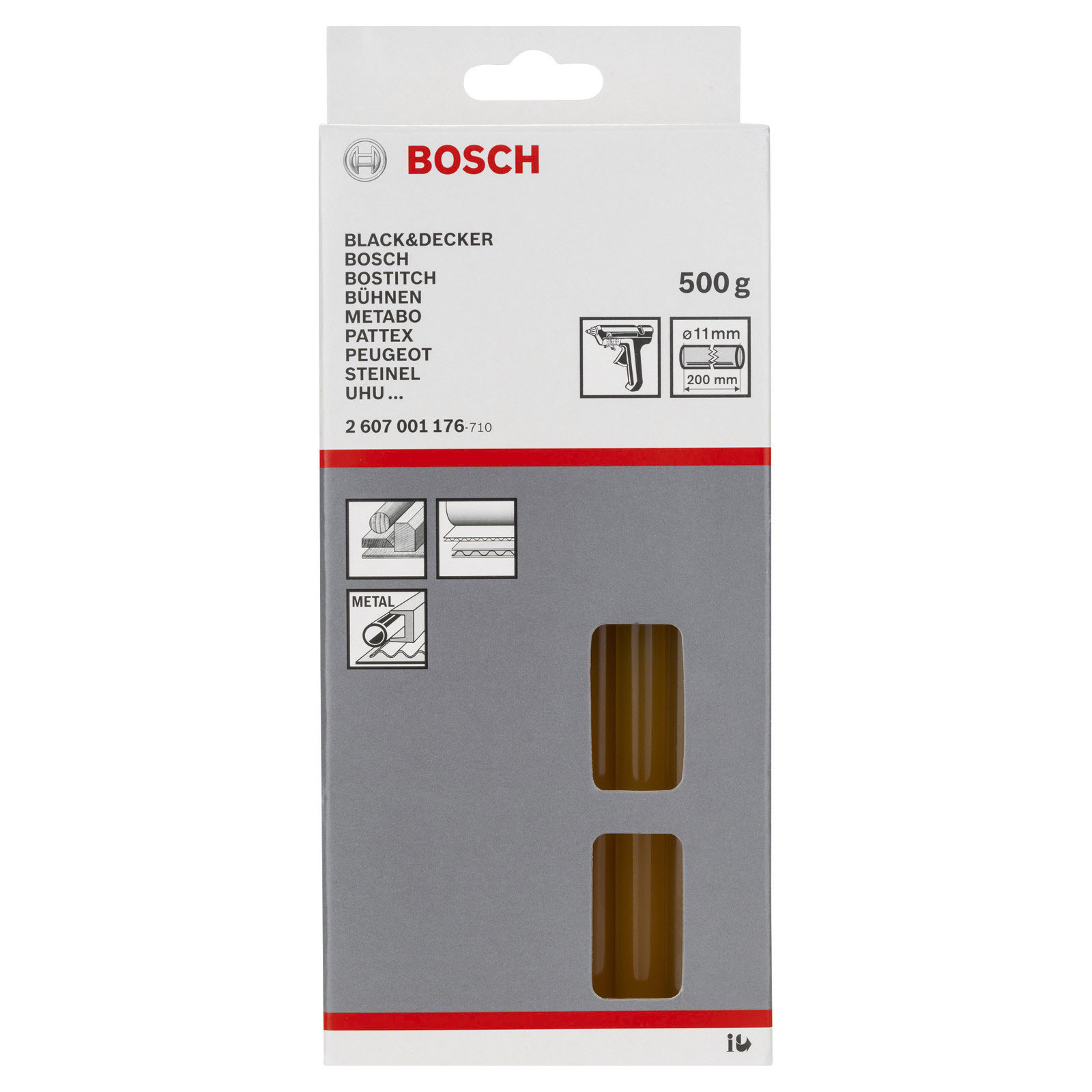 Bosch Professional Schmelzkleber, 11 x 200 mm, 500 g, gelb