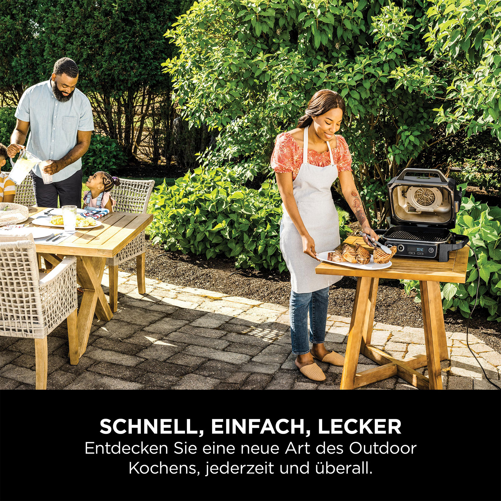 Ninja OG701EU Woodfire Elektrischer Outdoor Grill & Smoker