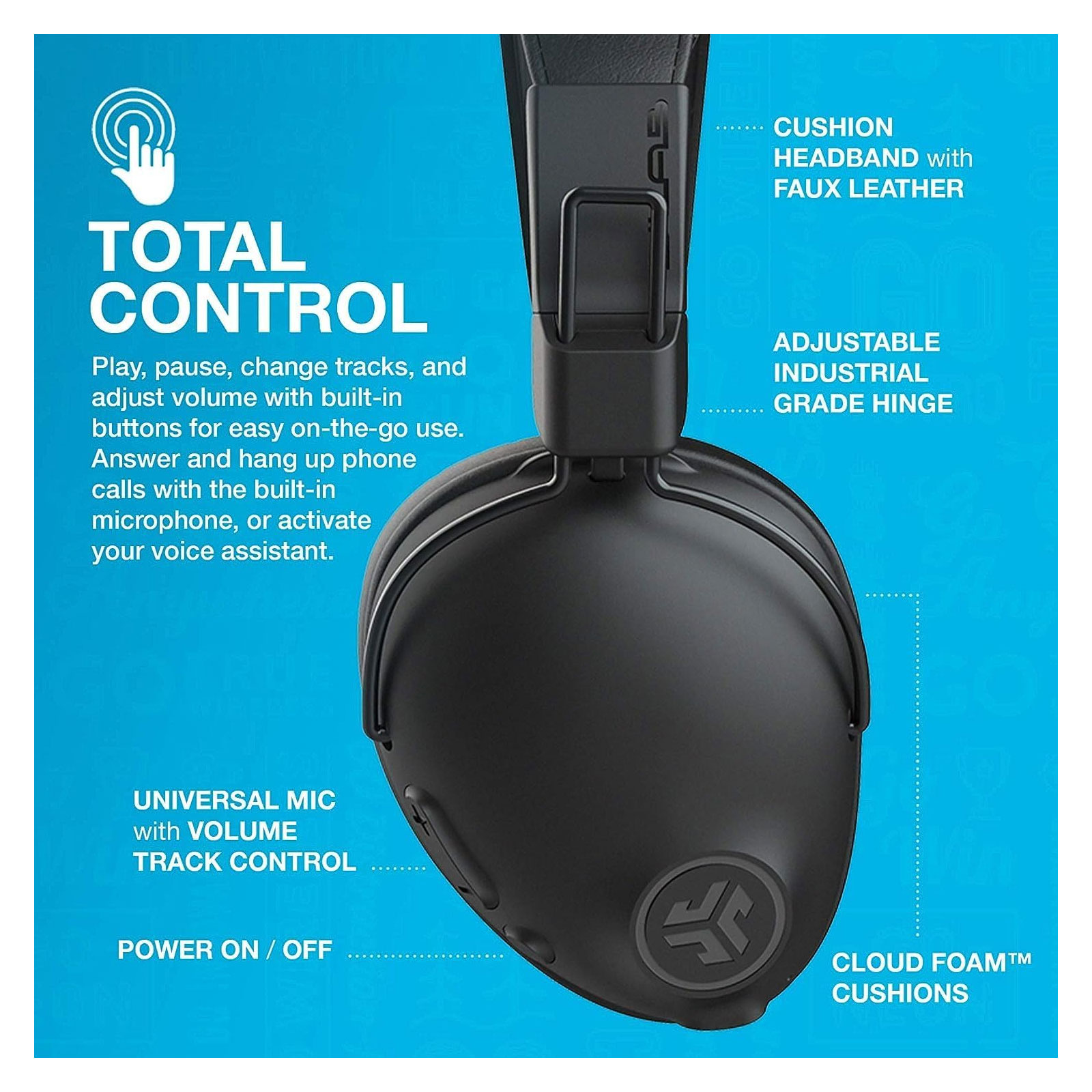 JLab Studio Pro Wireless Over-Ear Bluetooth Kopfhörer Schwarz JLab Studio Pro Wireless Over-Ear Bluetooth Kopfhörer Schwarz