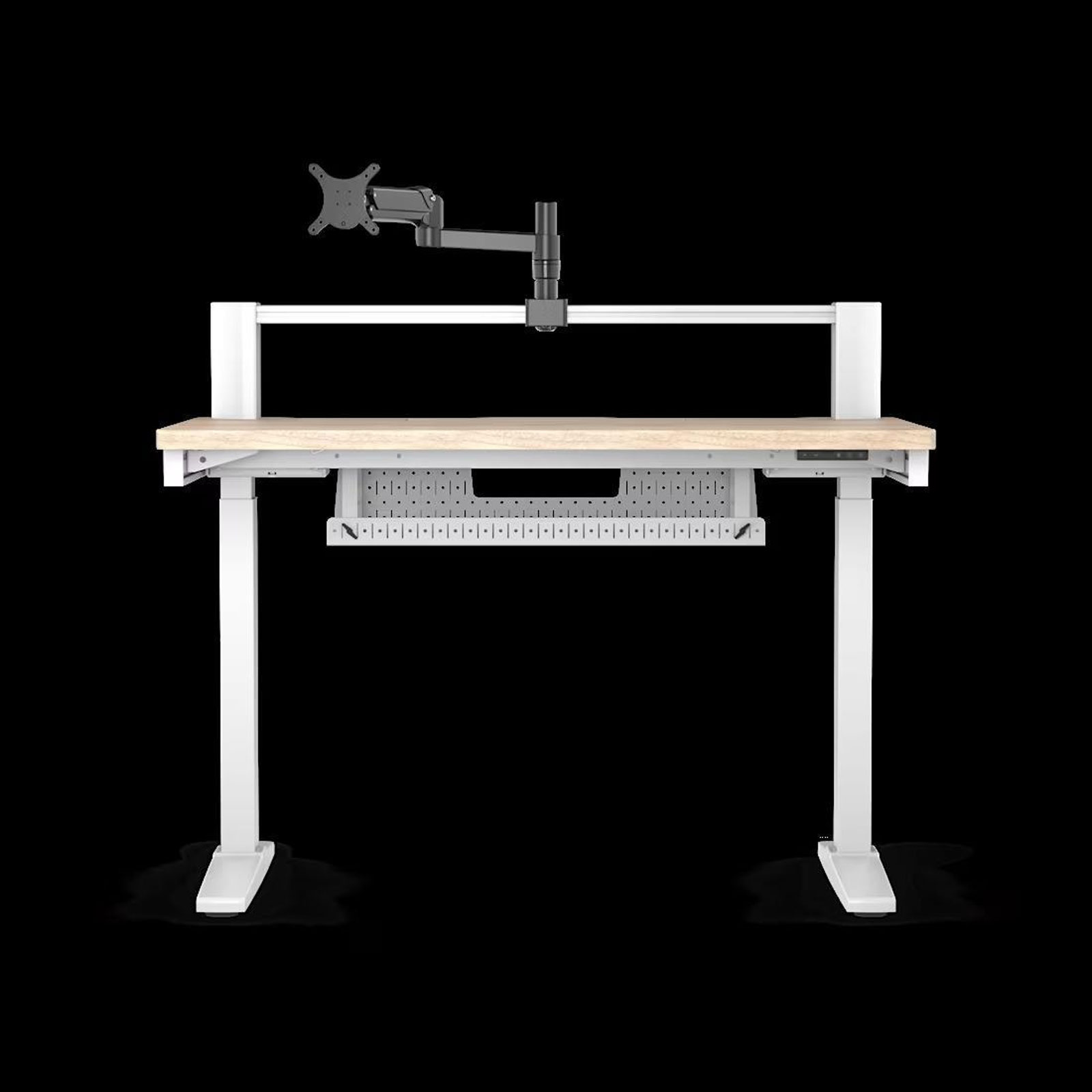 Corsair Platform:4 Elevate-Schreibtisch, Holz in heller Kieferbeizung