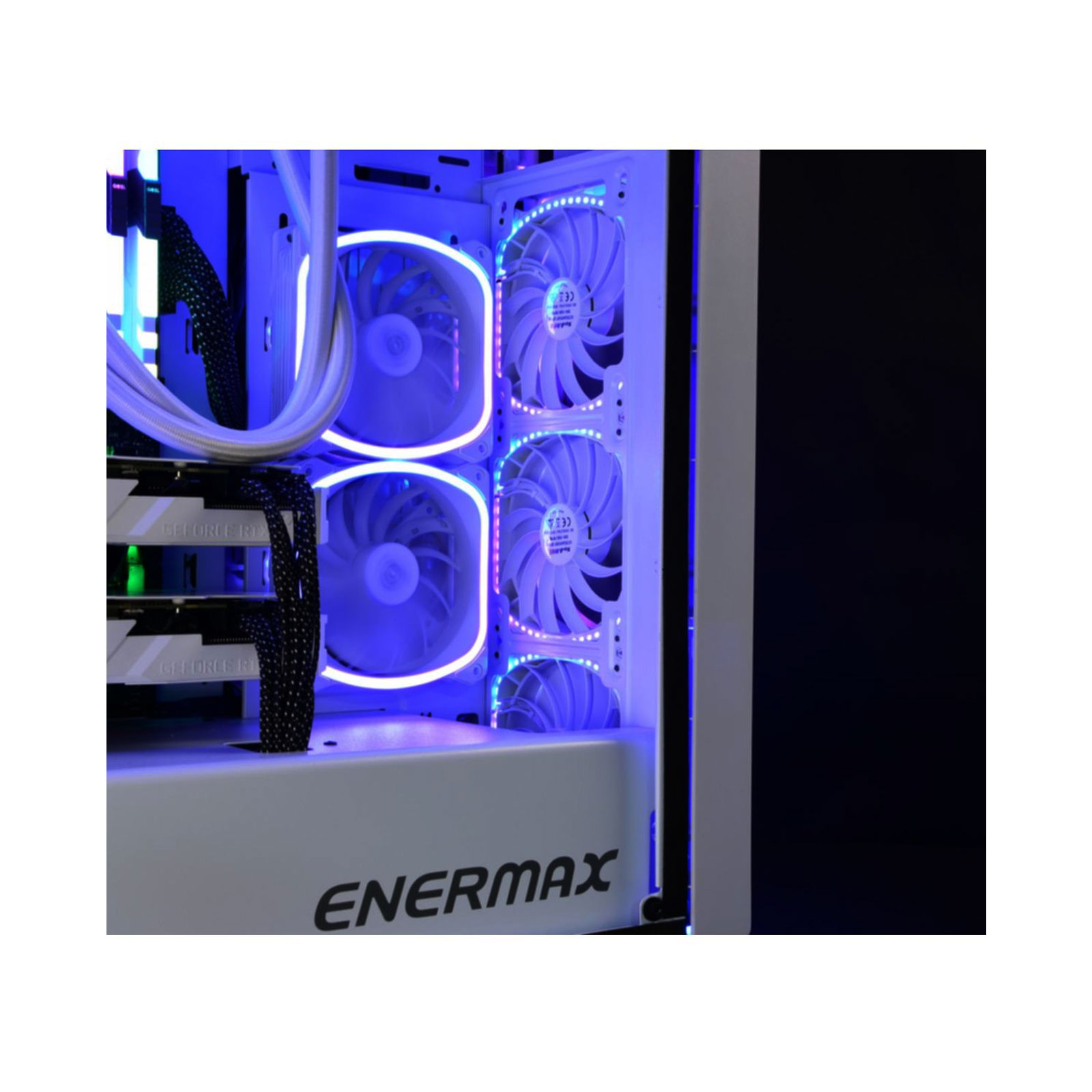 Enermax SquA RGB UCSQARGB12P-W-BP3 - 3er Pack (weiß) Gehäuselüfter