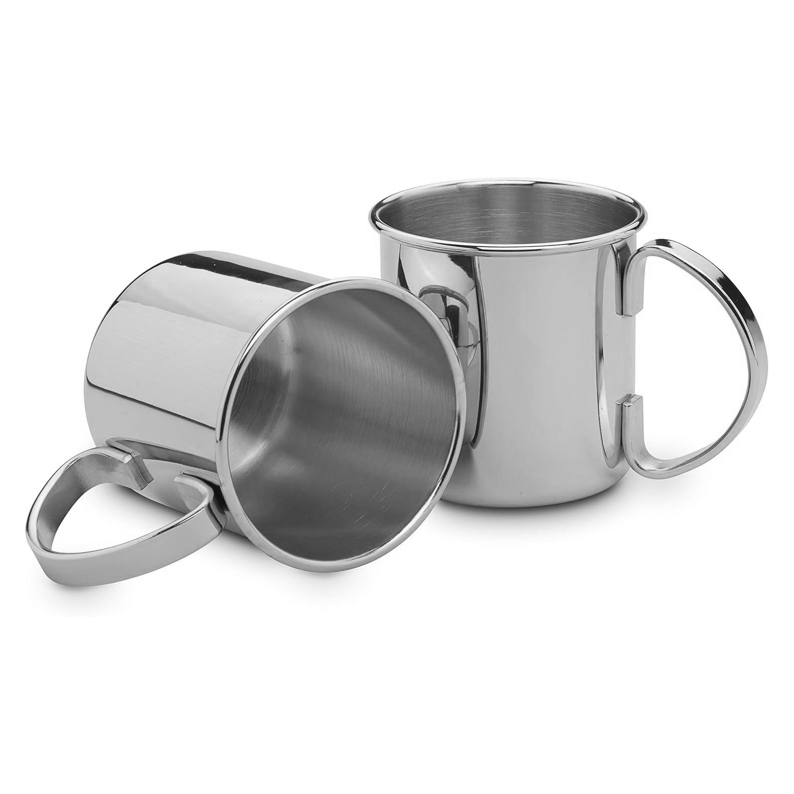 ECHTWERK Moscow Mule Becher Set 2tlg aus Edelstahl, 480 ml, 