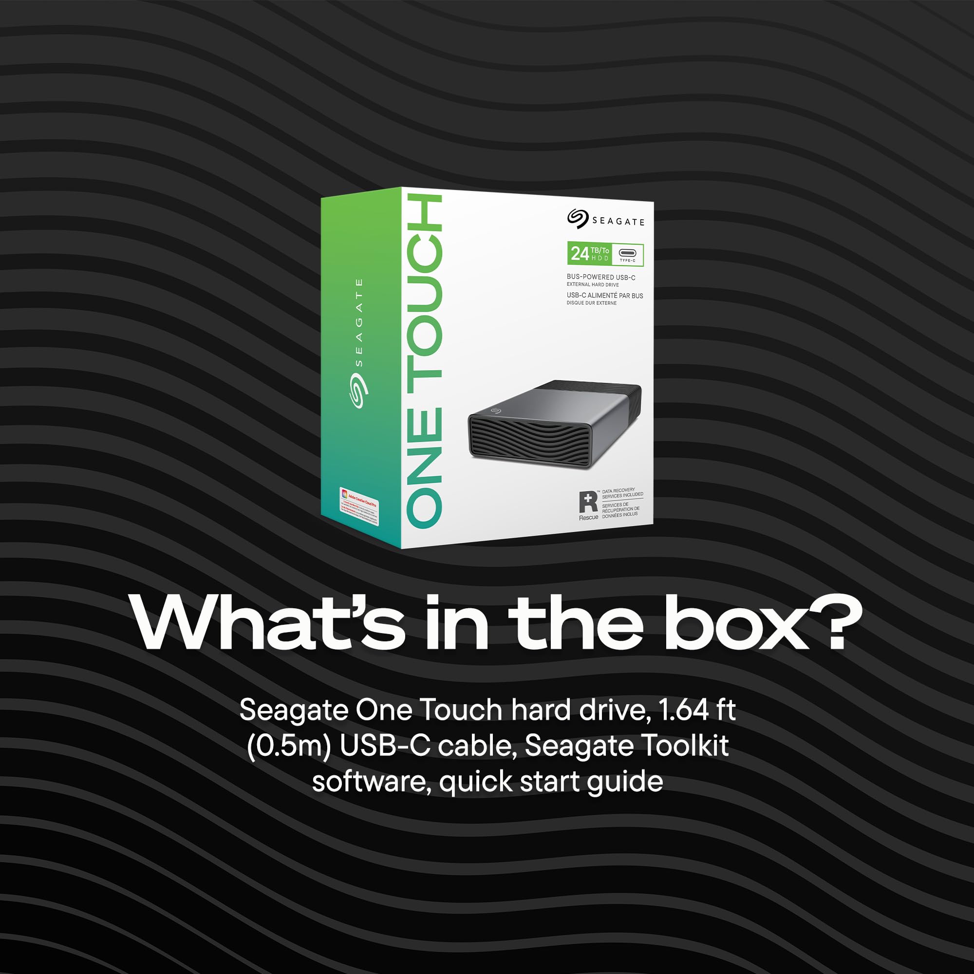 Seagate One Touch Desktop 8TB, Externe Festplatte, USB-C Powered