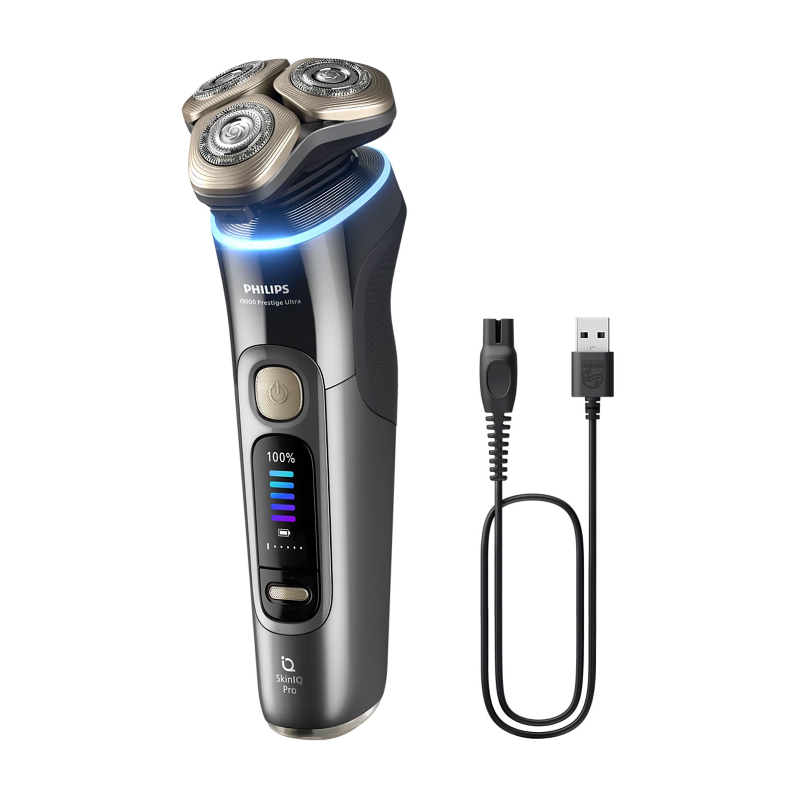 Philips XP9402/31 i9000 Prestige Ultra Elektrischer Nass- & Trockenrasierer mit SkinIQ Pro
