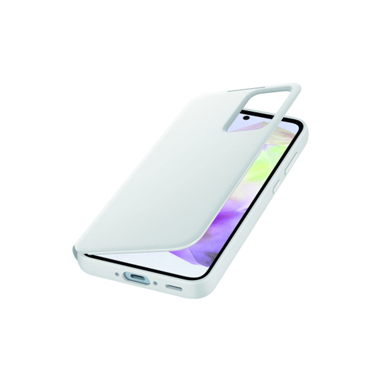 Samsung EF-ZA356 für Galaxy A35 Smart View Wallet Case White Handyhülle (EF-ZA356CWEGWW)