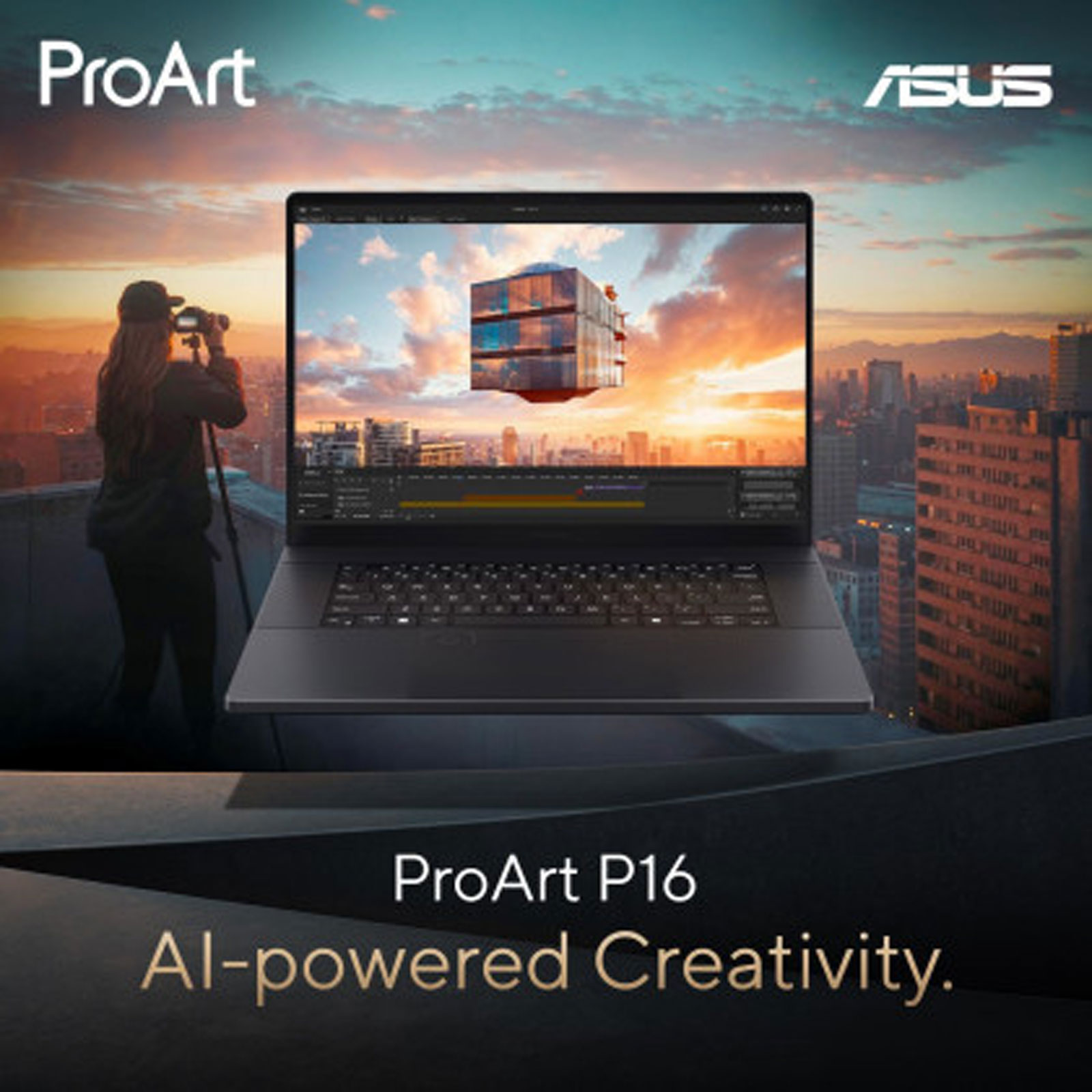 ASUS ProArt P16 H7606WP-ME021X, 16 Zoll, Touch, WQUXGA, AMD Ryzen AI 9 HX 370, 64 GB, 2 TB SSD, RTX 5070 (Schwarz, OLED, 16:10, 0,2 ms)