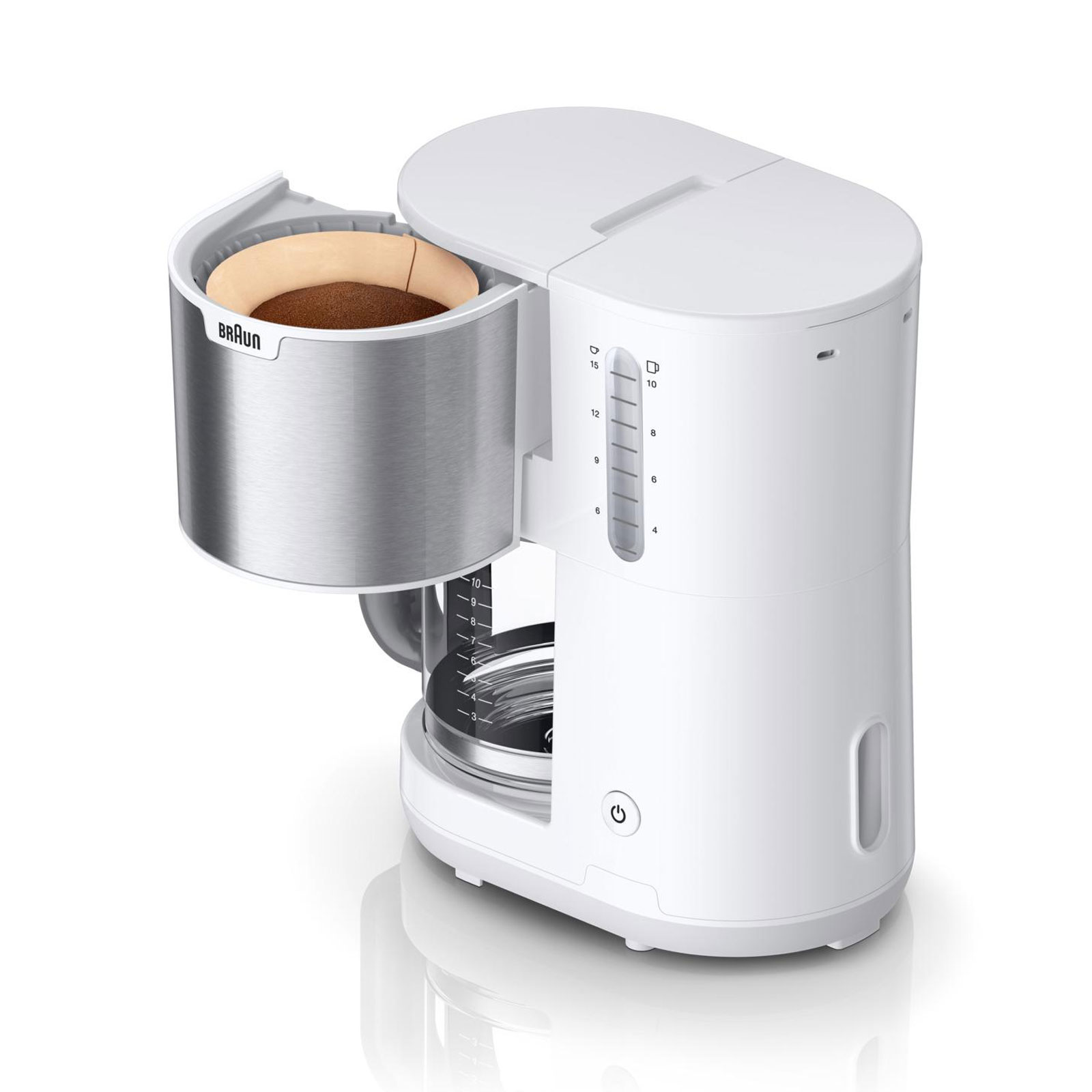 Braun KF1500WH PureShine Filterkaffeemaschine schwarz