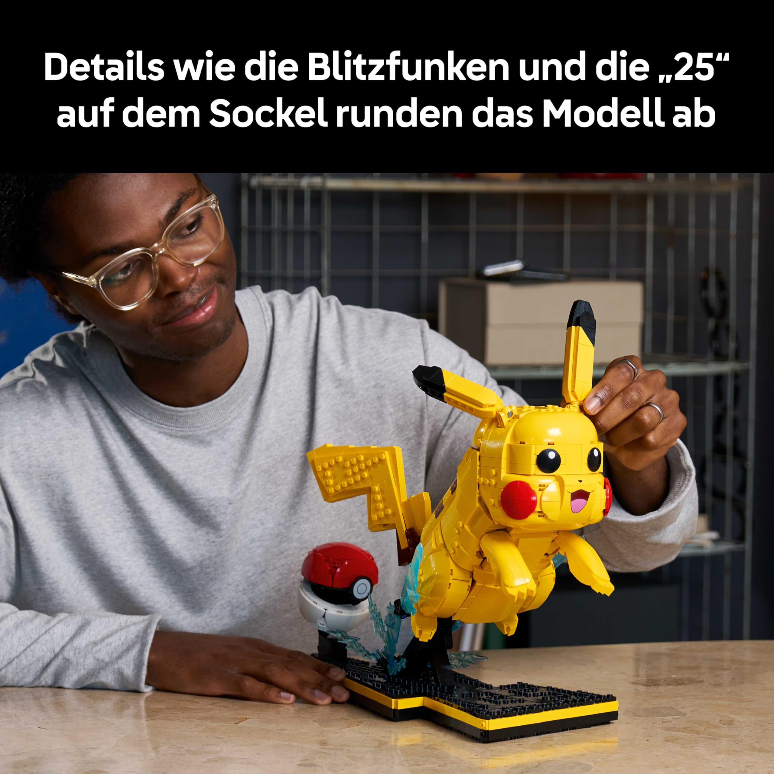 LEGO Pokémon Pikachu und Pokéball - Bauset für Erwachsene