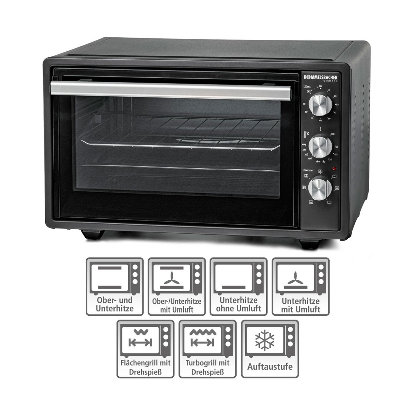 Rommelsbacher BG 1620 Mini-Backofen Rommelsbacher BG 1620 Mini-Backofen