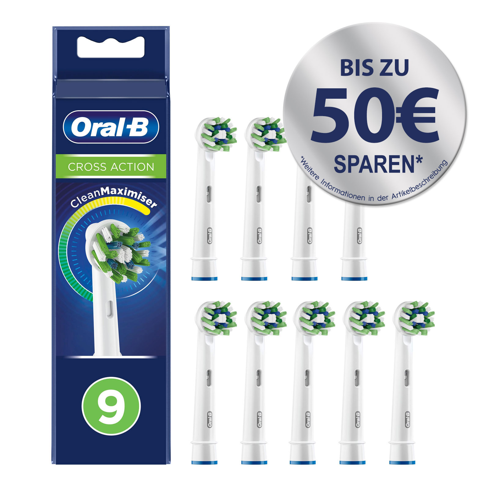 Oral-B CrossAction  Aufsteckbürsten