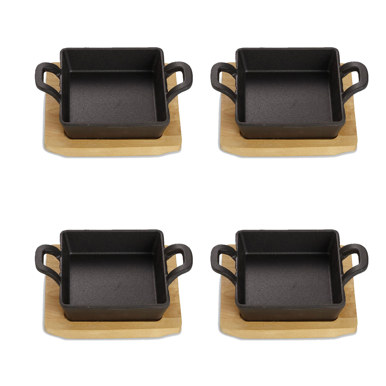 Echtwerk EW-GE-1342 Quadratische Servierschale, 12,6 x 18,5 x 3,6 cm