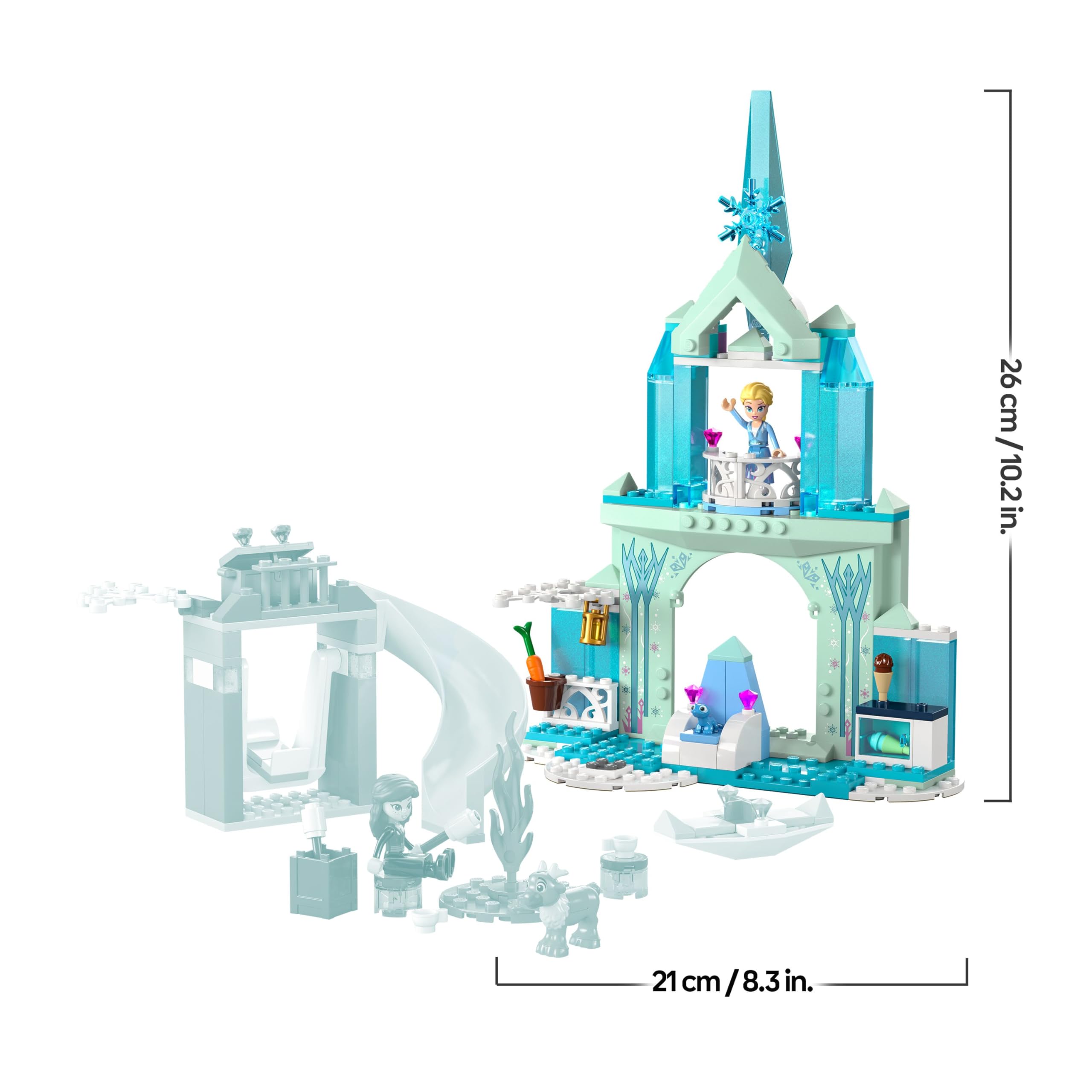 LEGO Disney Frozen Elsas Eispalast, Eiskönigin-Schloss-Spielzeug 43238