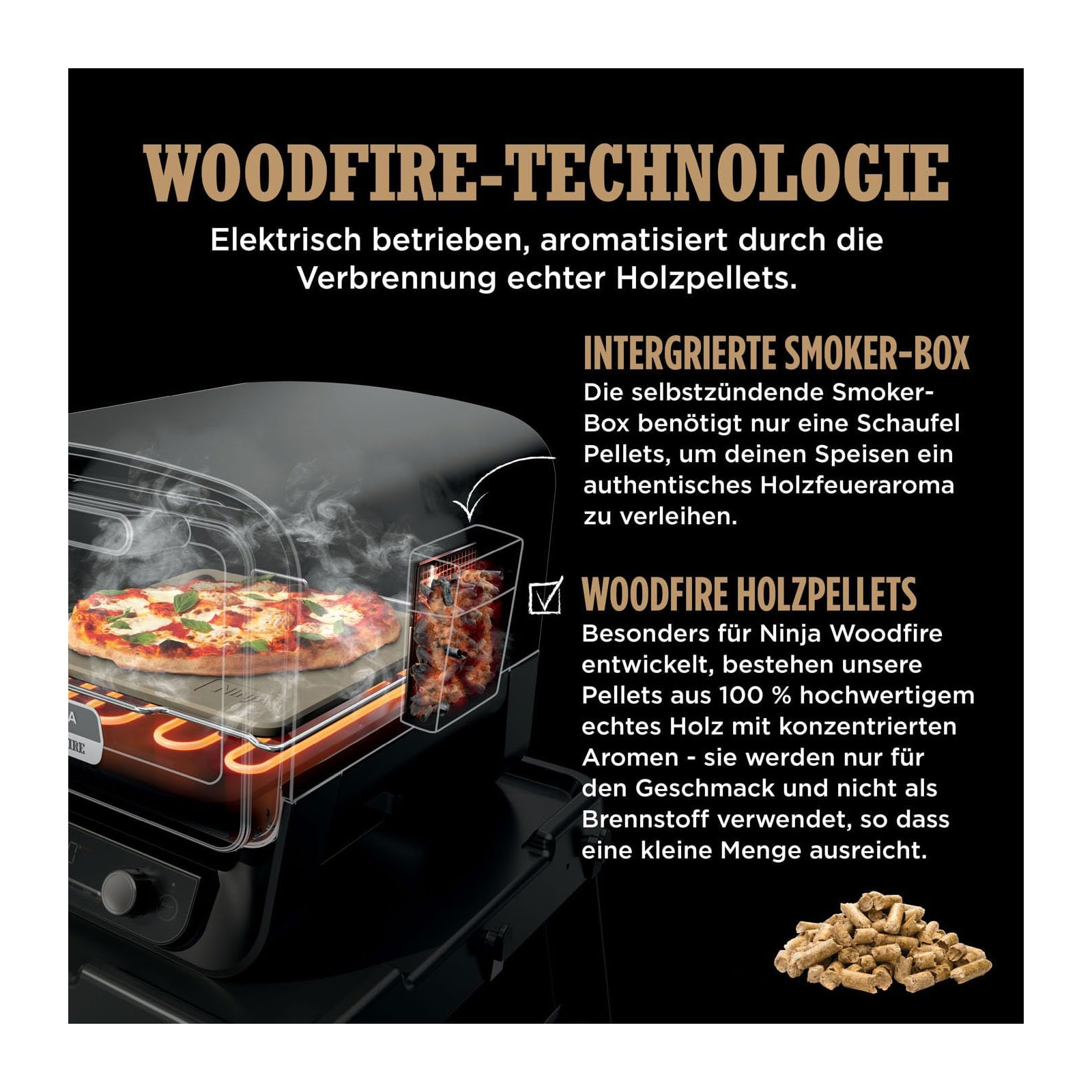 Woodfire Outdoor Ofen OO101EU - Pizzaofen & Smoker - Ninja DE