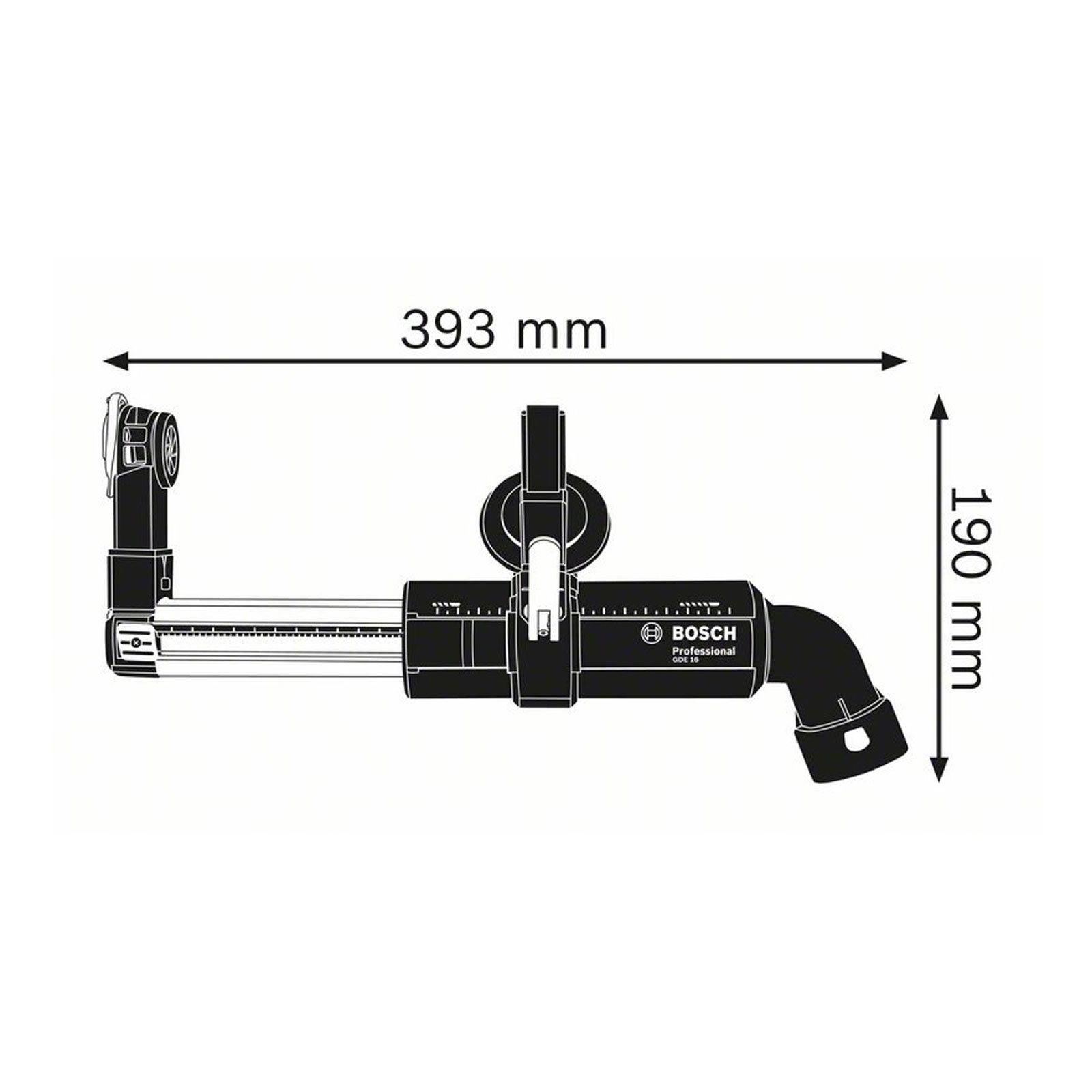 Bosch Professional 1600A0015Z Staubabsaugung GDE 16 Plus