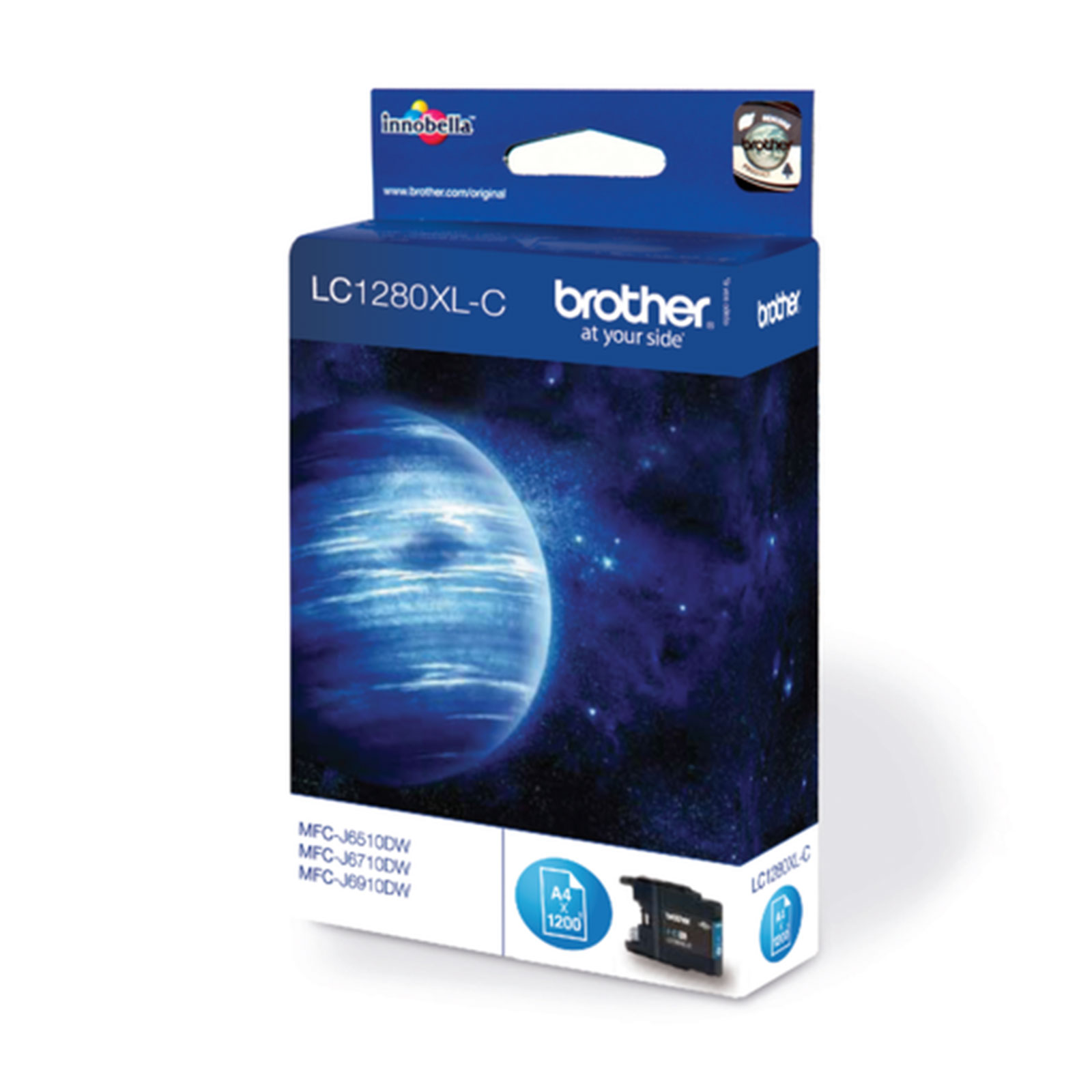 Brother LC1280XLC Tinte für MFCJ6510DW Cyan HC