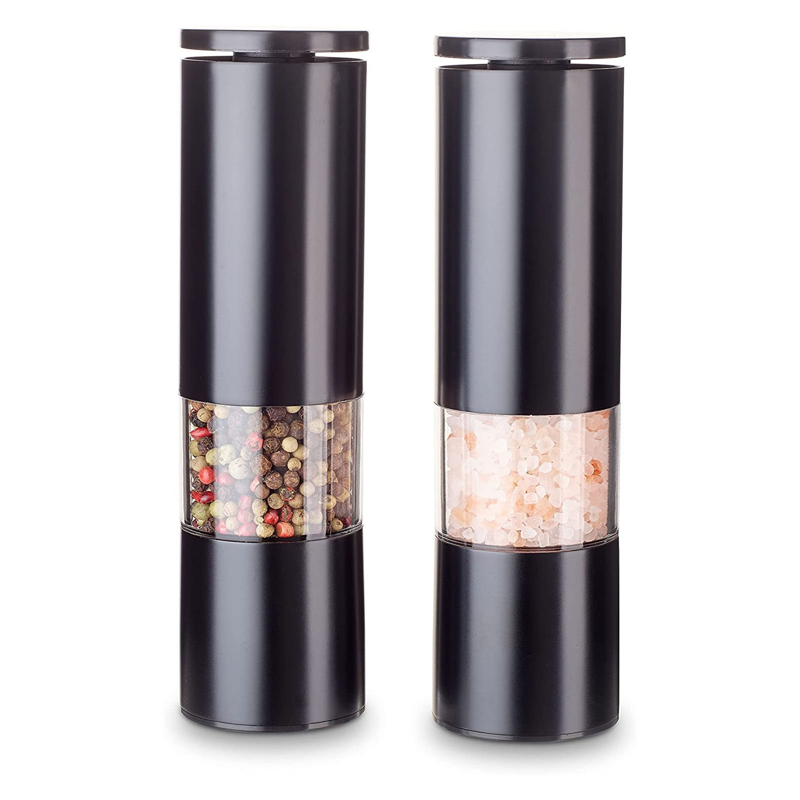 Echtwerk  2-teiliges Gewürzmühlen Set aus hochwertigem Edelstahl mit ABS-Keramikmahlwerk Ø 5 cm, 18,7 cm, Manuell