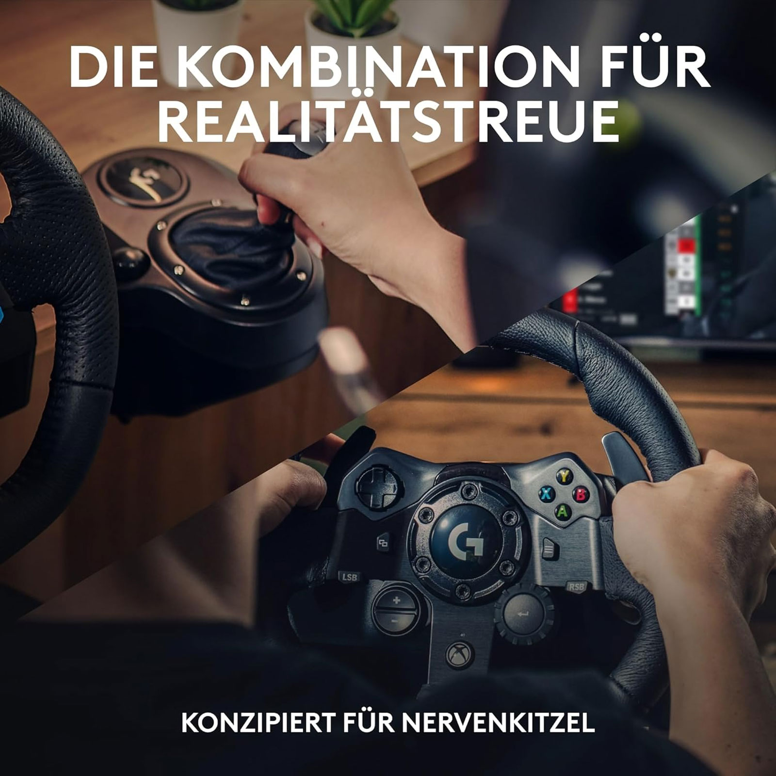 LOGITECH G G923 Racing Wheel + Pedals + Shifter