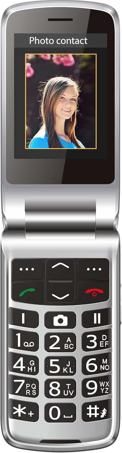 Beafon SL 645 2G - schwarz/silber - Modell 2025 Handy (Seniorenhandy, Klapp)