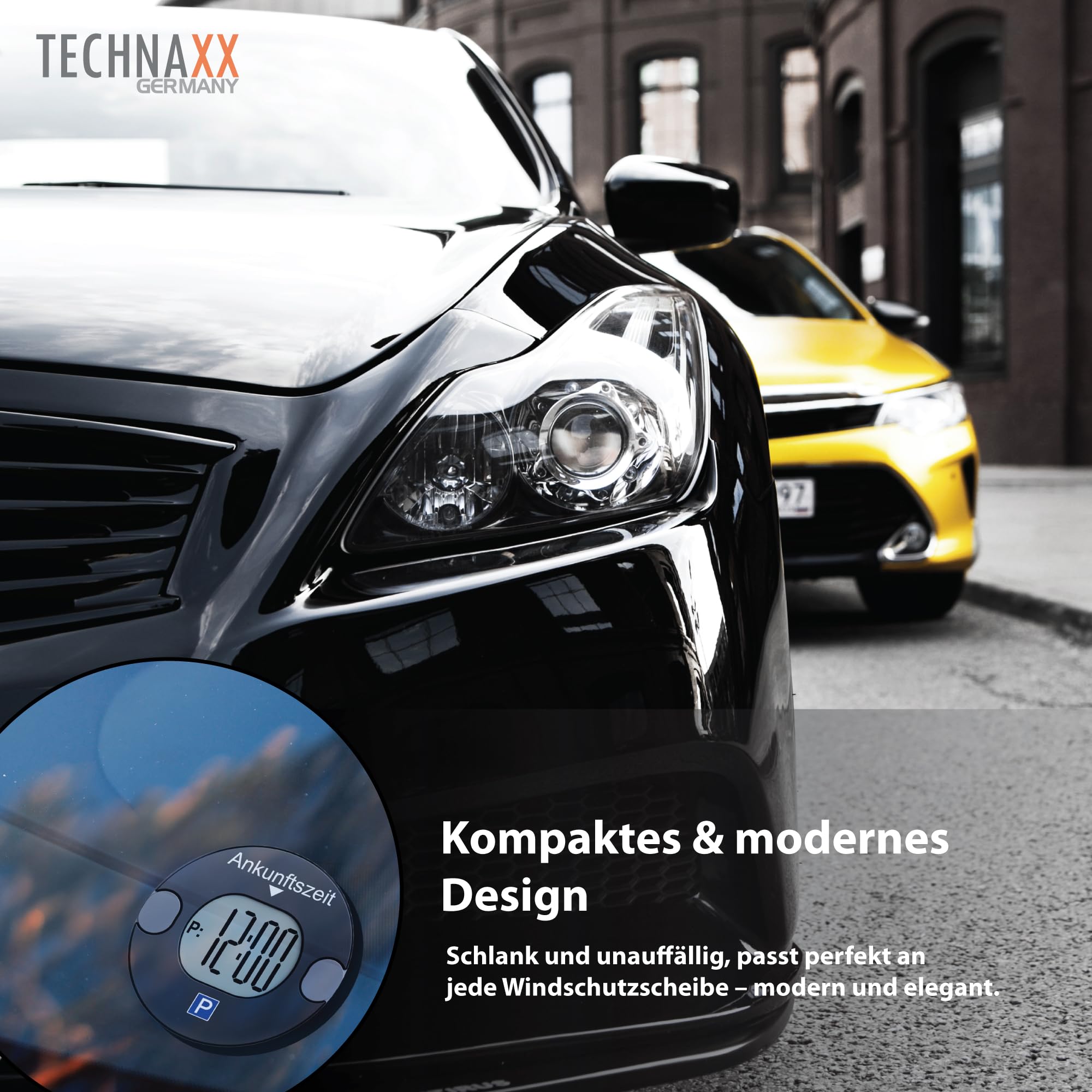 Technaxx Elektronische Parkscheibe mit Bewegungssensor – Digitale Parkuhr