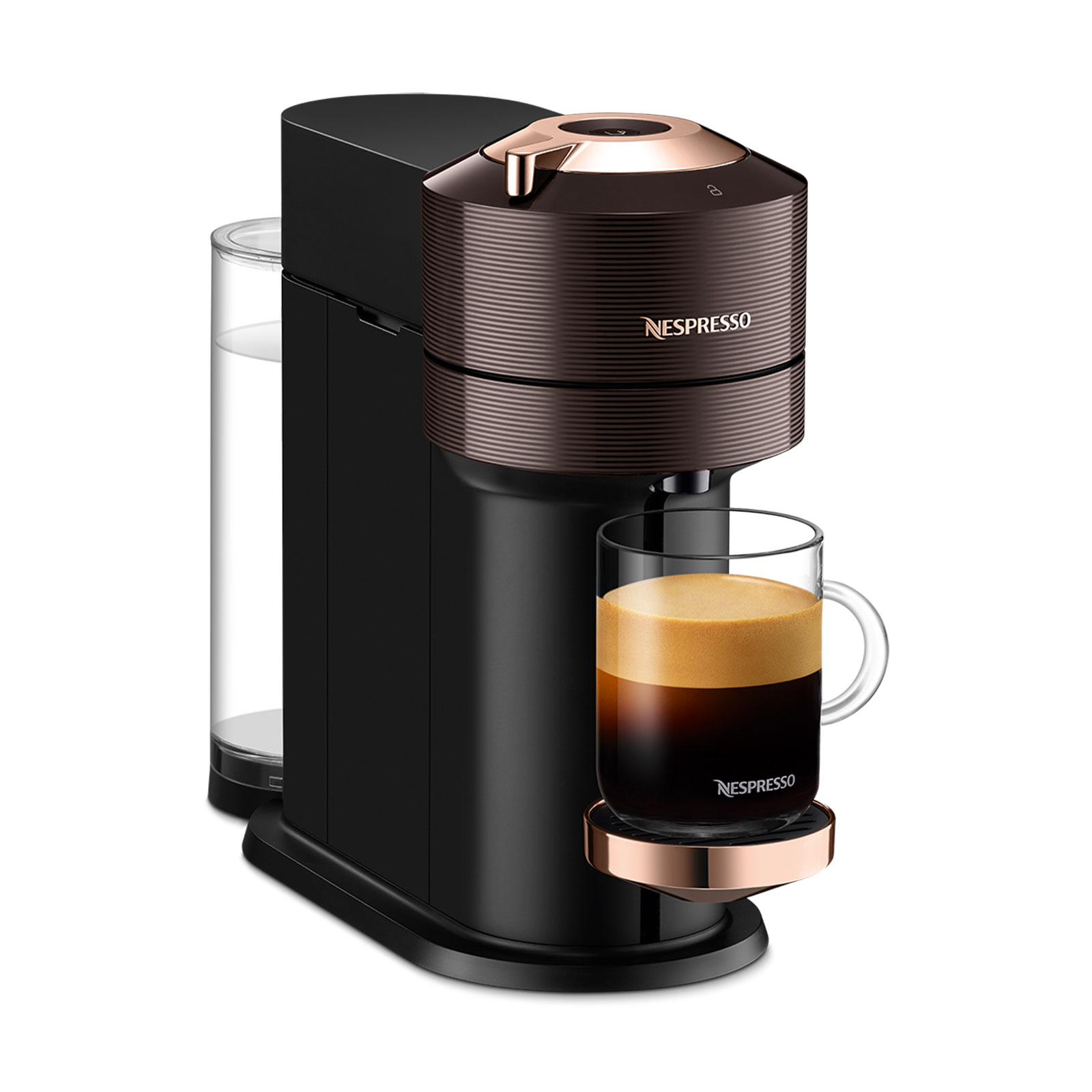 Nespresso Relove Vertuo Next Premium Rich Brown Kapselmaschine inkl. Aeroccino 3 Milchaufschäumer