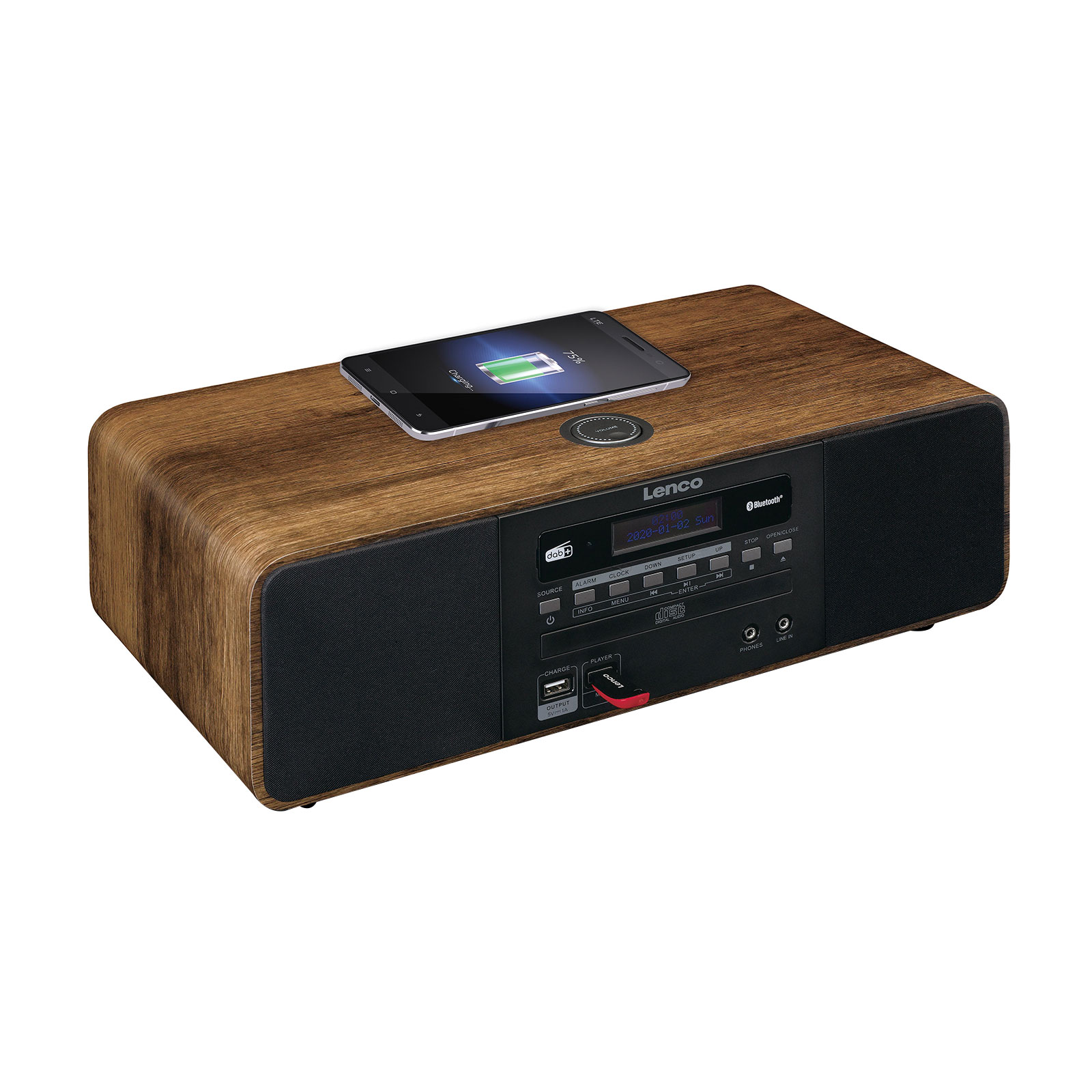 Lenco DAR-051WD DAB+-Radio mit CD-Player