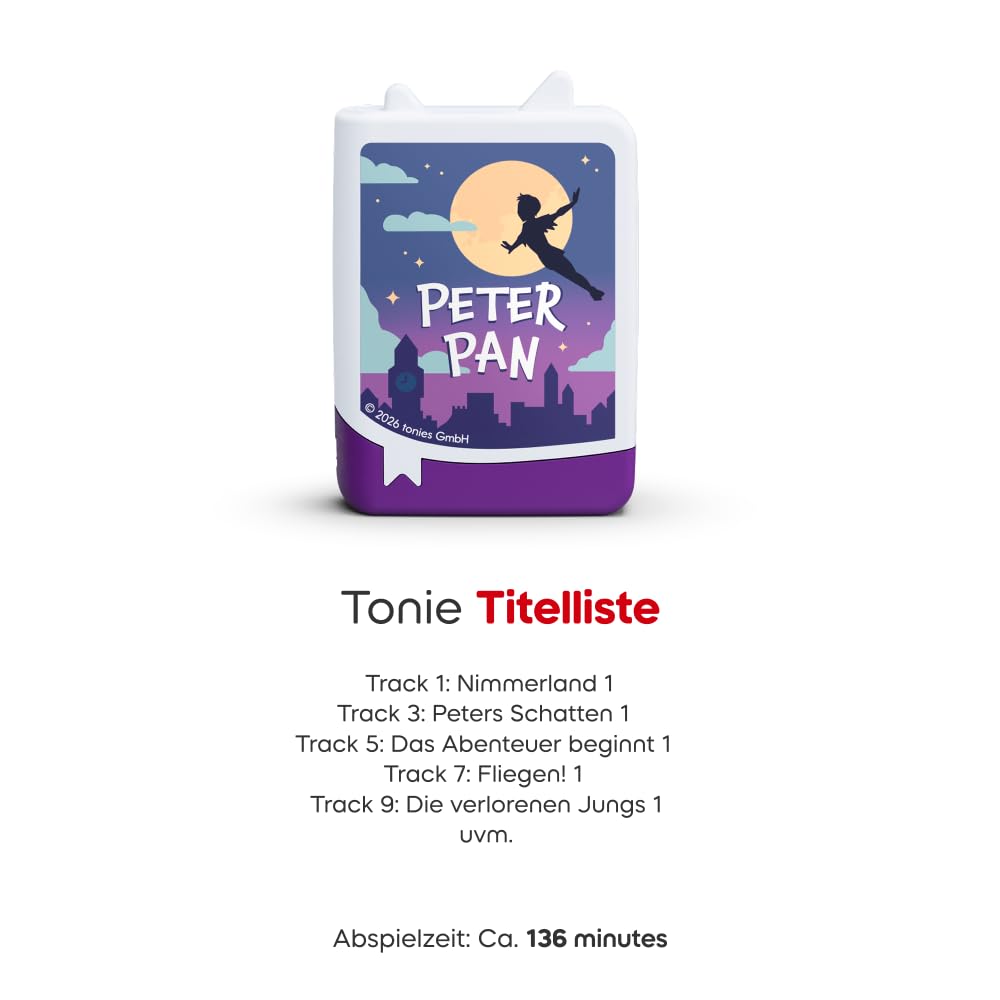 tonies Book Toniebox, Lieblings-Literatur – Peter Pan
