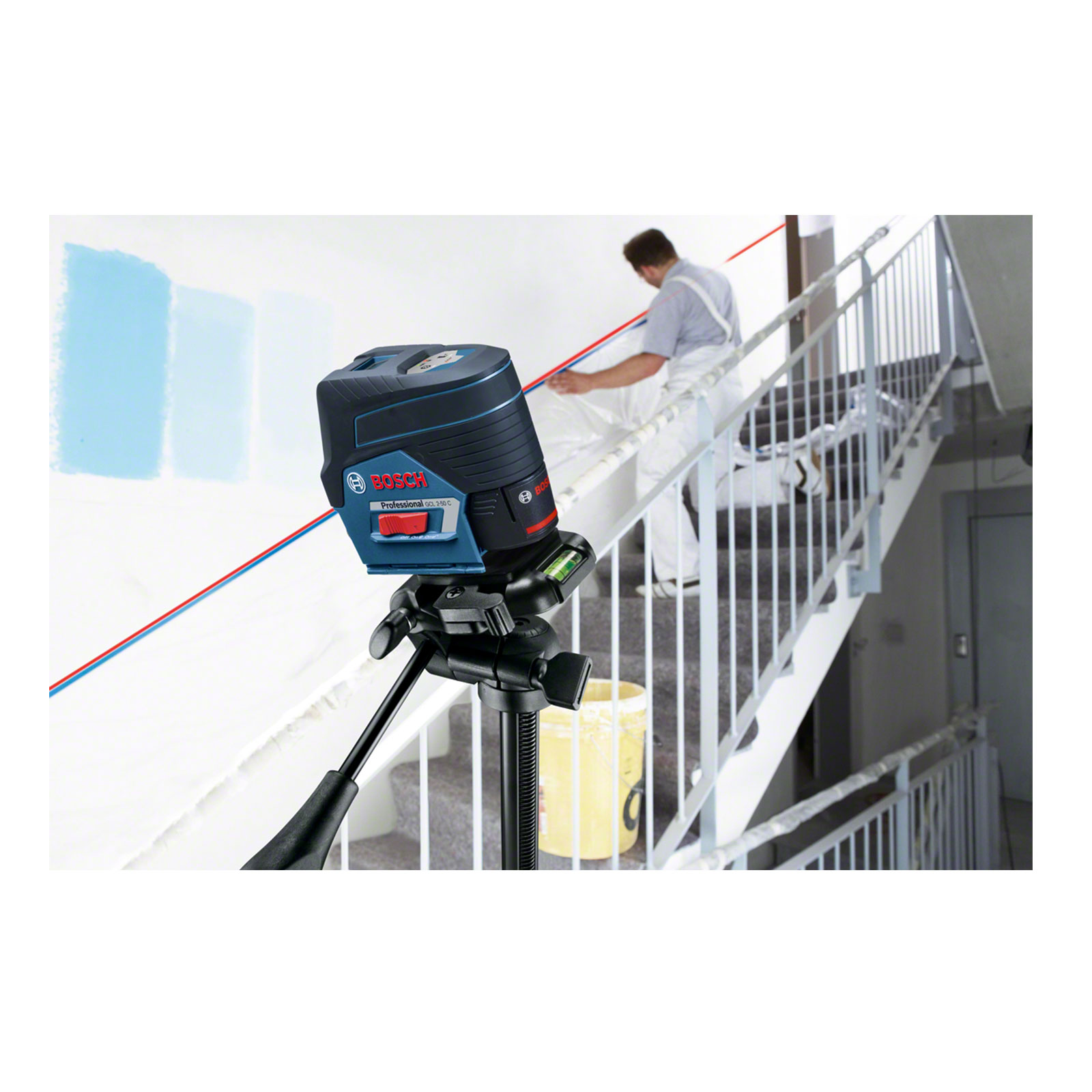 Bosch Professional GCL 2-50 C + RM2 + BM3 + L-Boxx CC