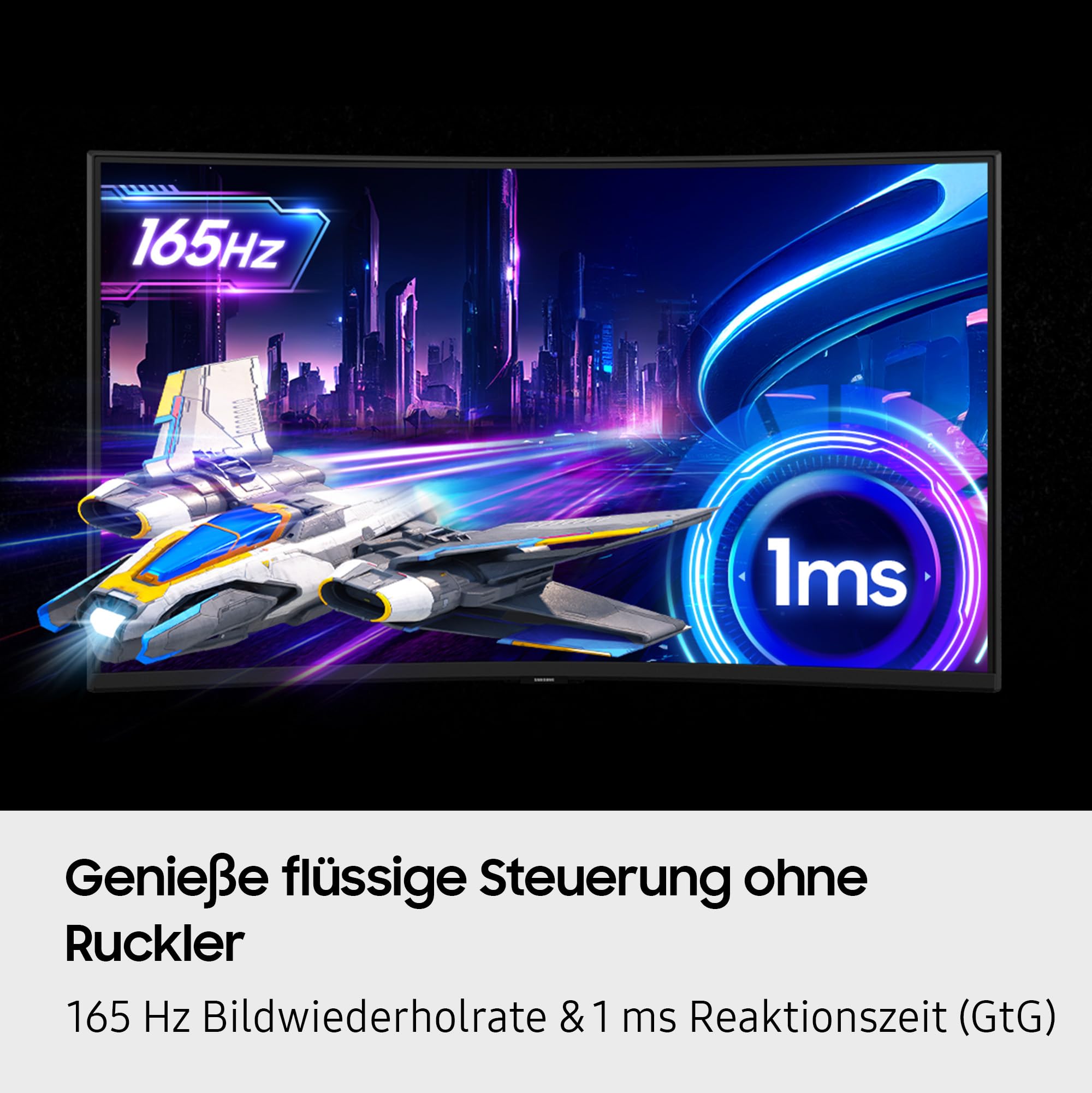 SAMSUNG 37 Zoll Odyssey G75F 4K UHD Curved Gaming Monitor