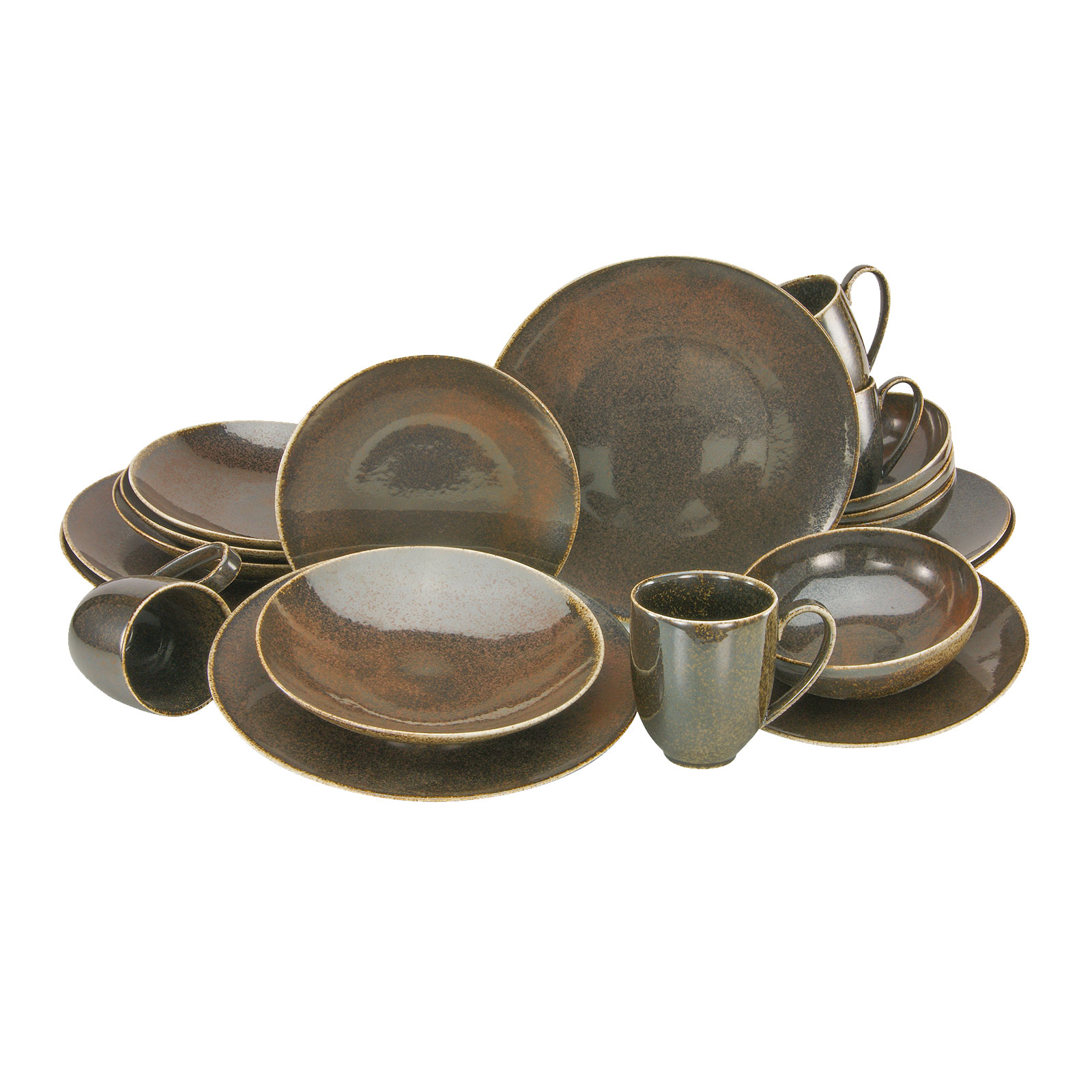 CreaTable 22618 Serie SHINY Geschirrset Kombiservice 20 teilig