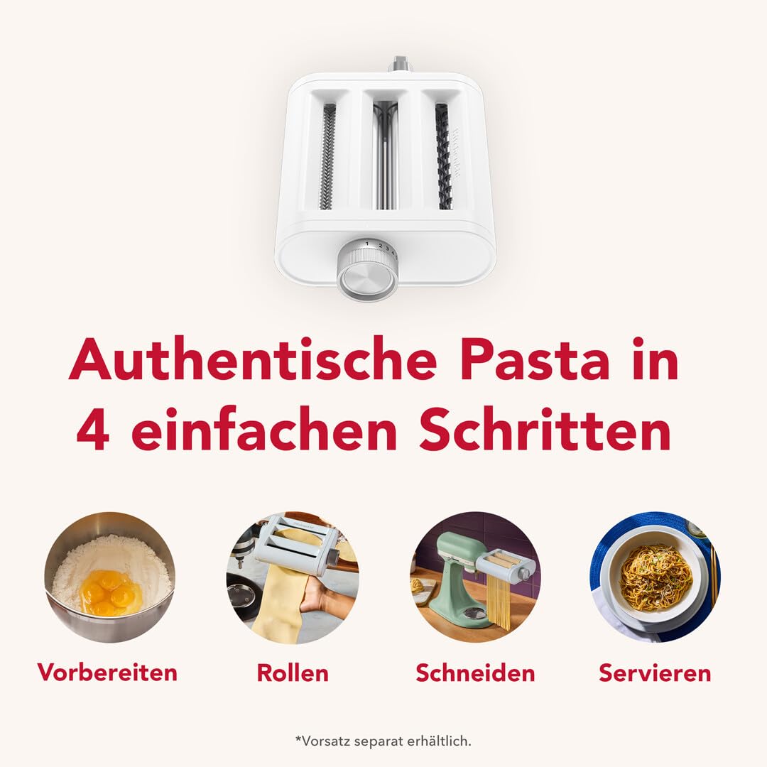 KitchenAid 3-in-1 Nudelvorsatz 5KSM3PPA, Nudelroller