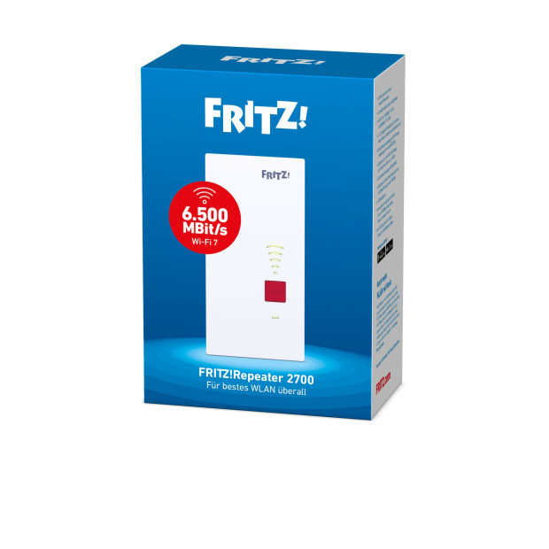 AVM FRITZ!Repeater 2700 Repeater Mesh WiFi 7 6.500 MBit/s AVM FRITZ!Repeater 2700 Repeater Mesh WiFi 7 6.500 MBit/s