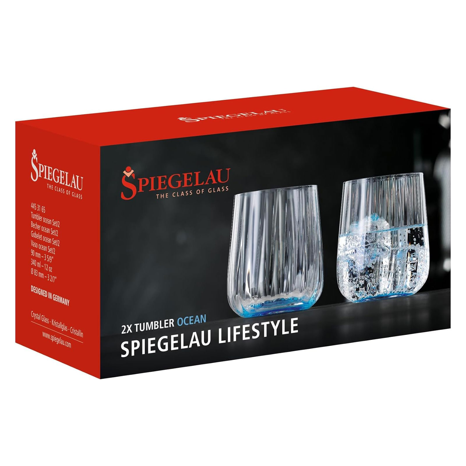 Spiegelau  2-teiliges Becher-Set Trinkgläser Kristallglas 340 ml Lifestyle 4453165