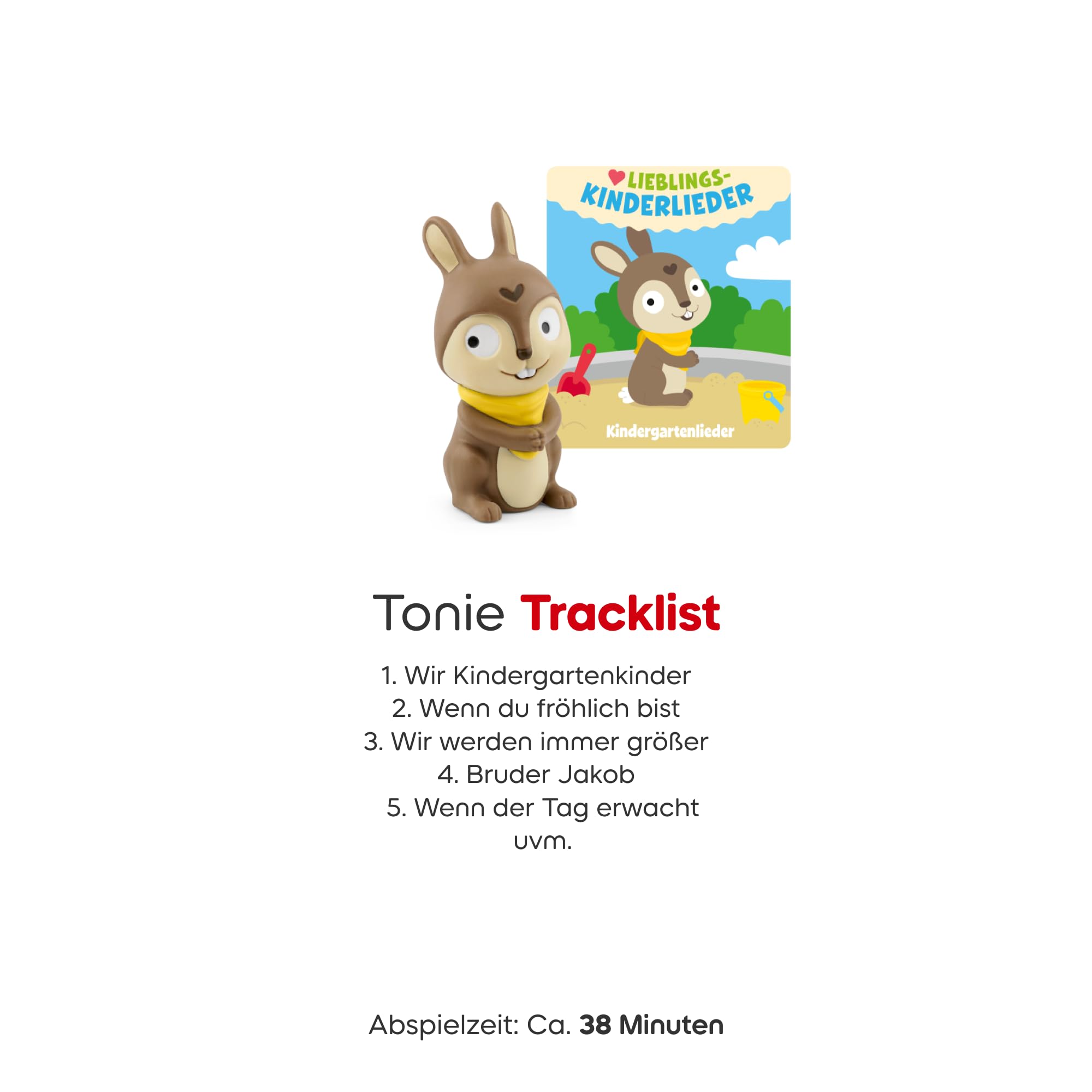 tonies Hörfigur für Toniebox, Lieblings-Kinderlieder – Kindergartenlieder