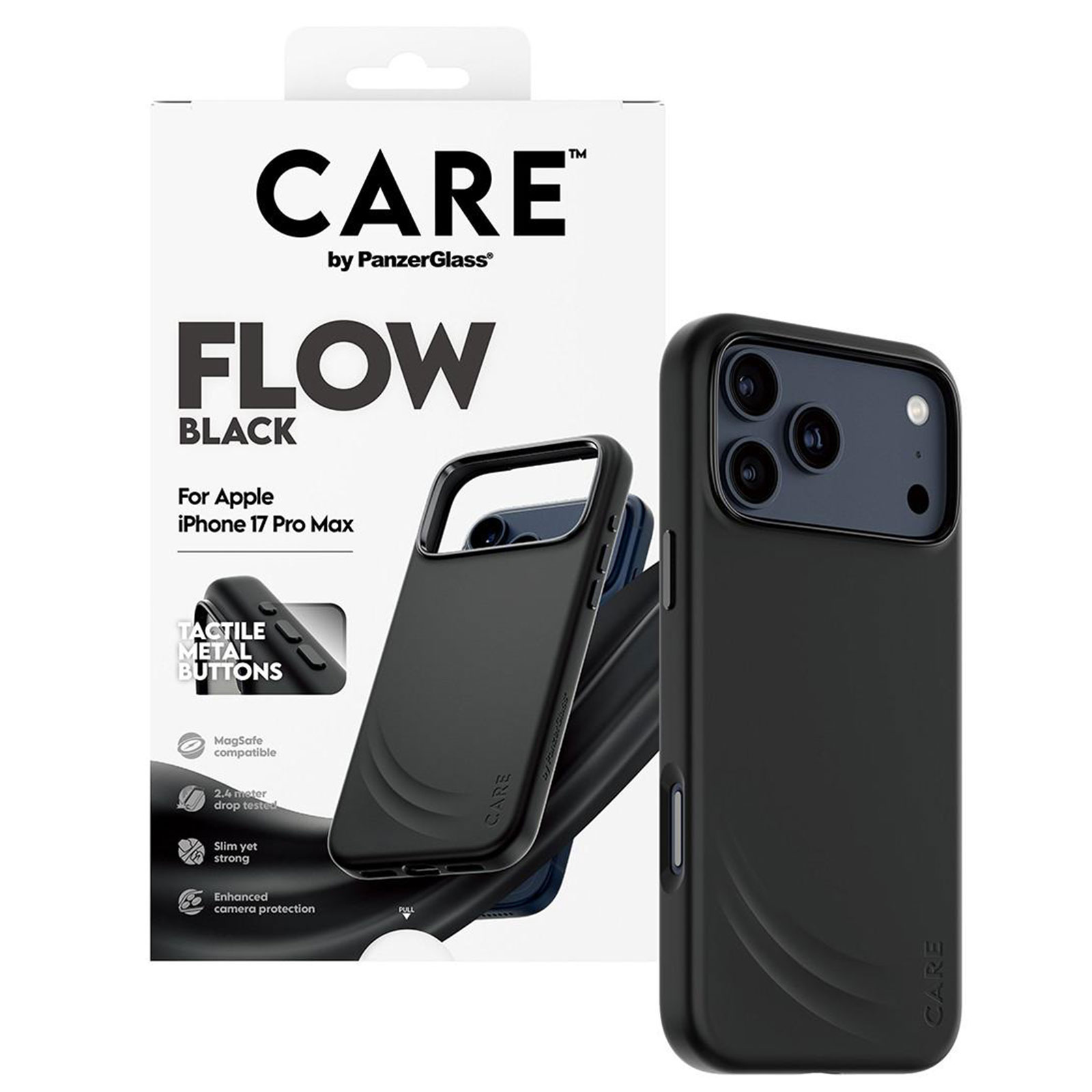 PanzerGlass CARE by PanzerGlass® Feature FLOW Case Schwarz