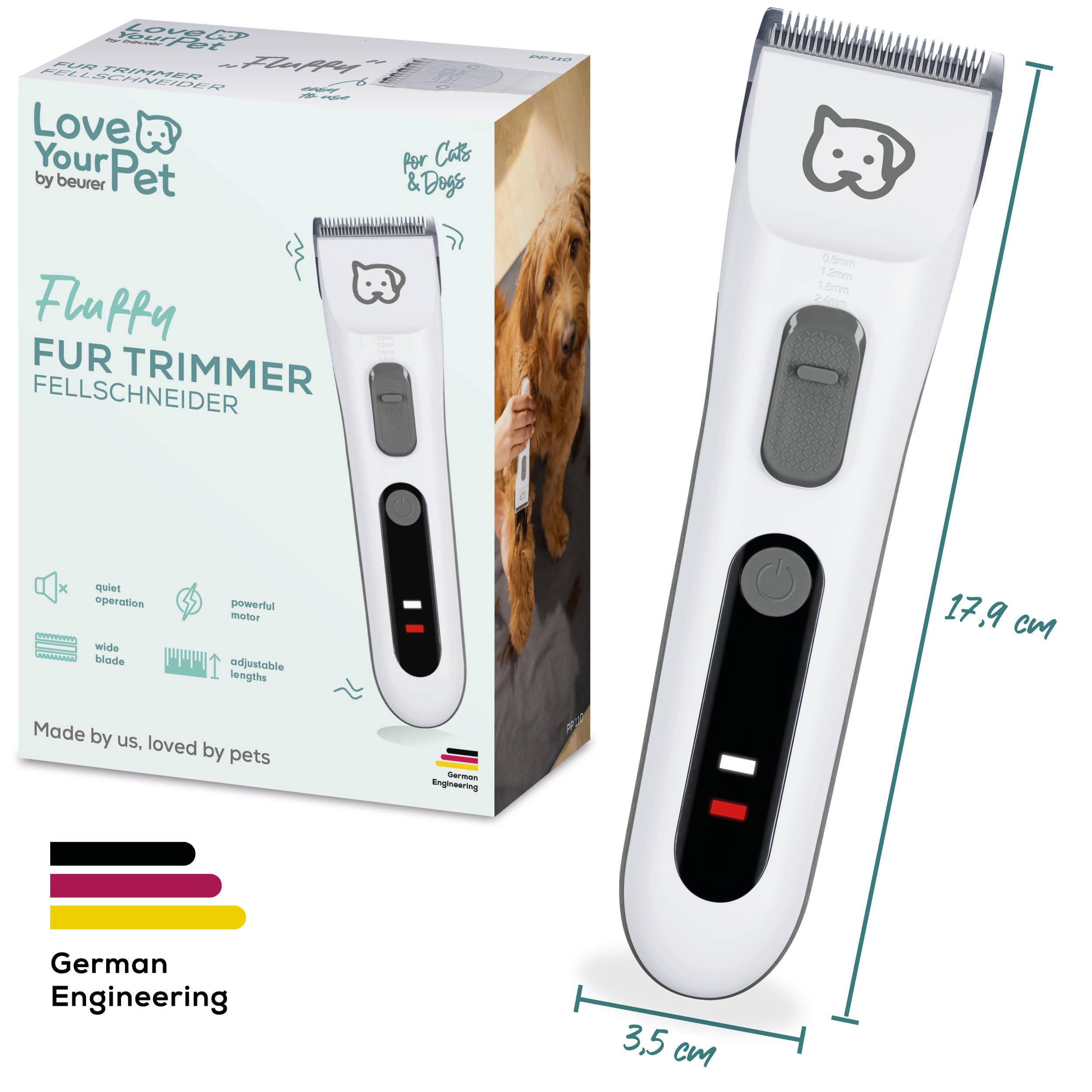 Beurer Love Your Pet Schermaschine "Fluffy" für Hunde und Katzen