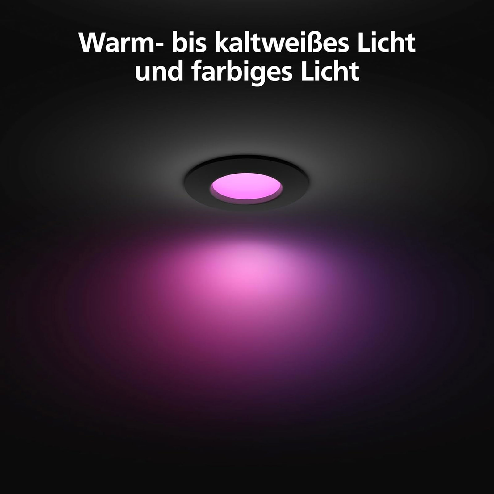 Philips Hue Slim Recessed 90mm LED Lampe