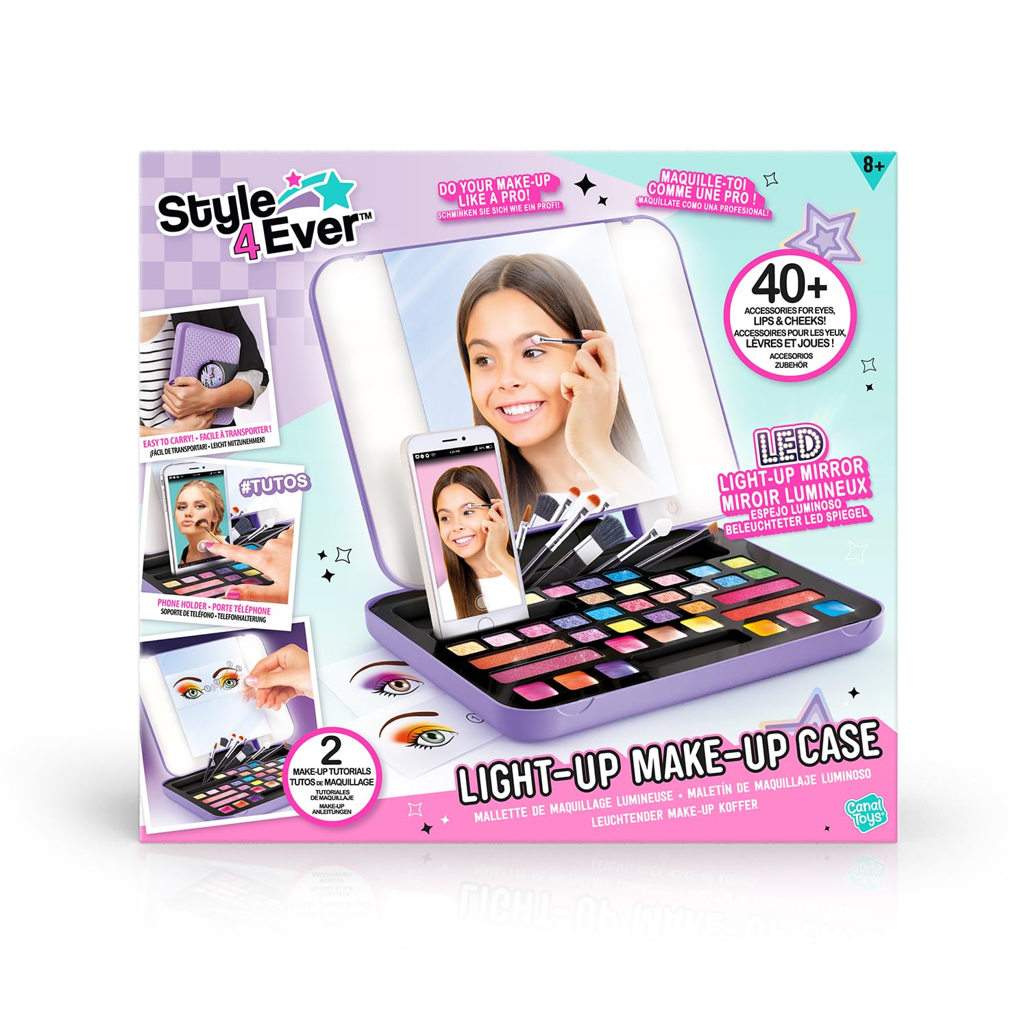 Canal Toys - Style 4 Ever - Make-up Koffer mit LED-Licht & 40+ Zubehörteilen